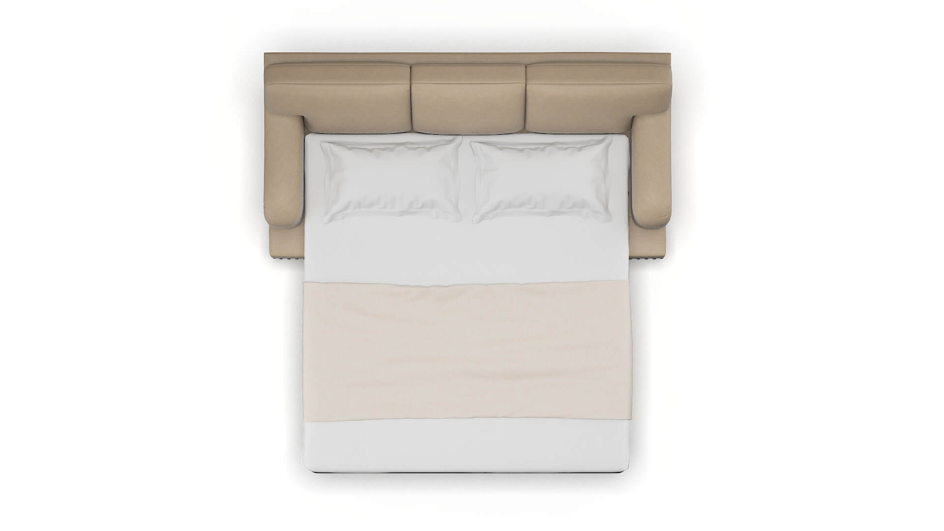 Brighton Rocket Cappuccino Sofa Sleeper Espresso legs 3