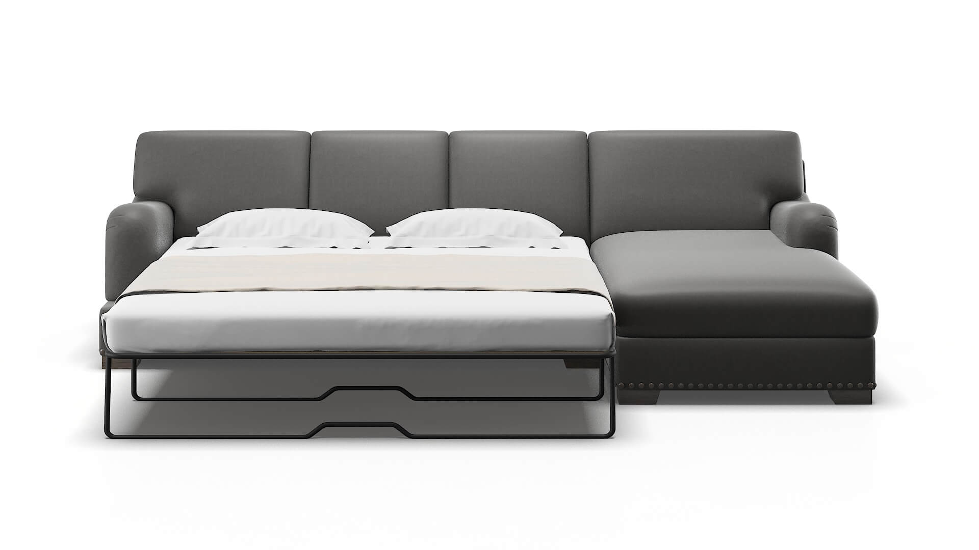 Brighton Rocket Charcoal Panel Sleeper Espresso legs 1