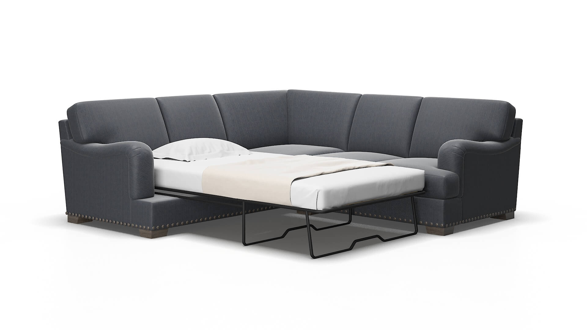 Brighton Rocket eclipse Sectional sleeper Espresso Legs  2