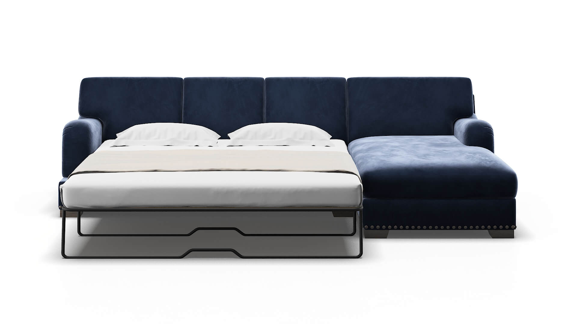 Brighton Royale Cobalt Panel Sleeper Espresso legs 1