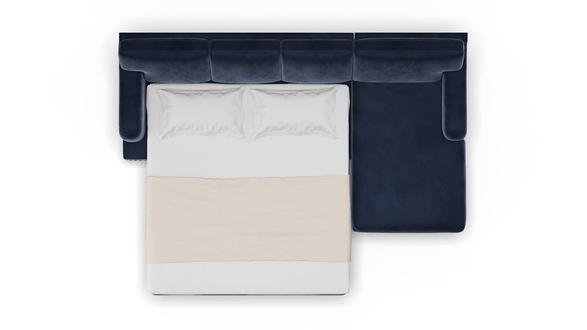 Brighton Royale Cobalt Panel Sleeper Espresso legs 3