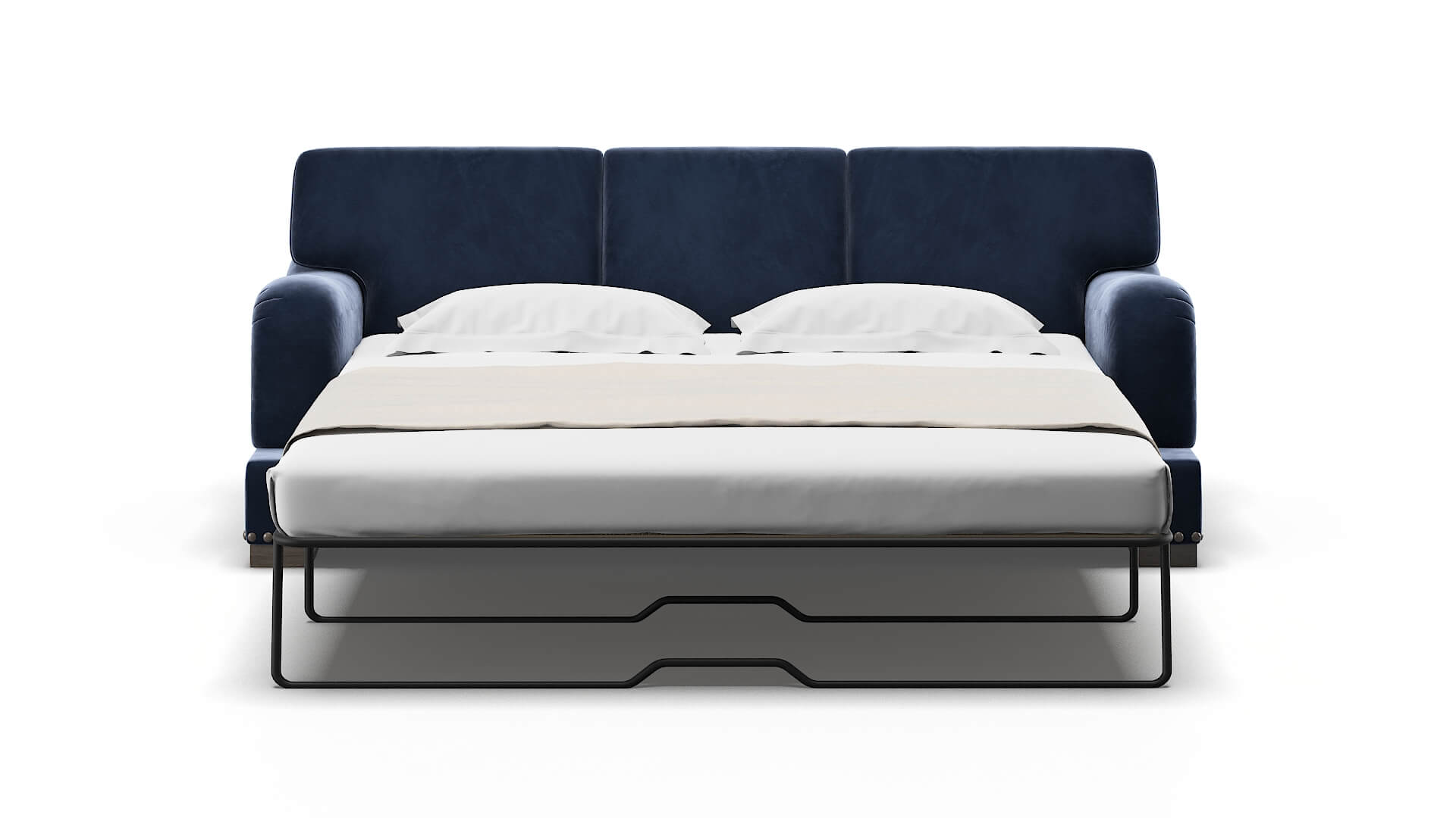 Brighton Royale Cobalt Sofa Sleeper Espresso legs 1