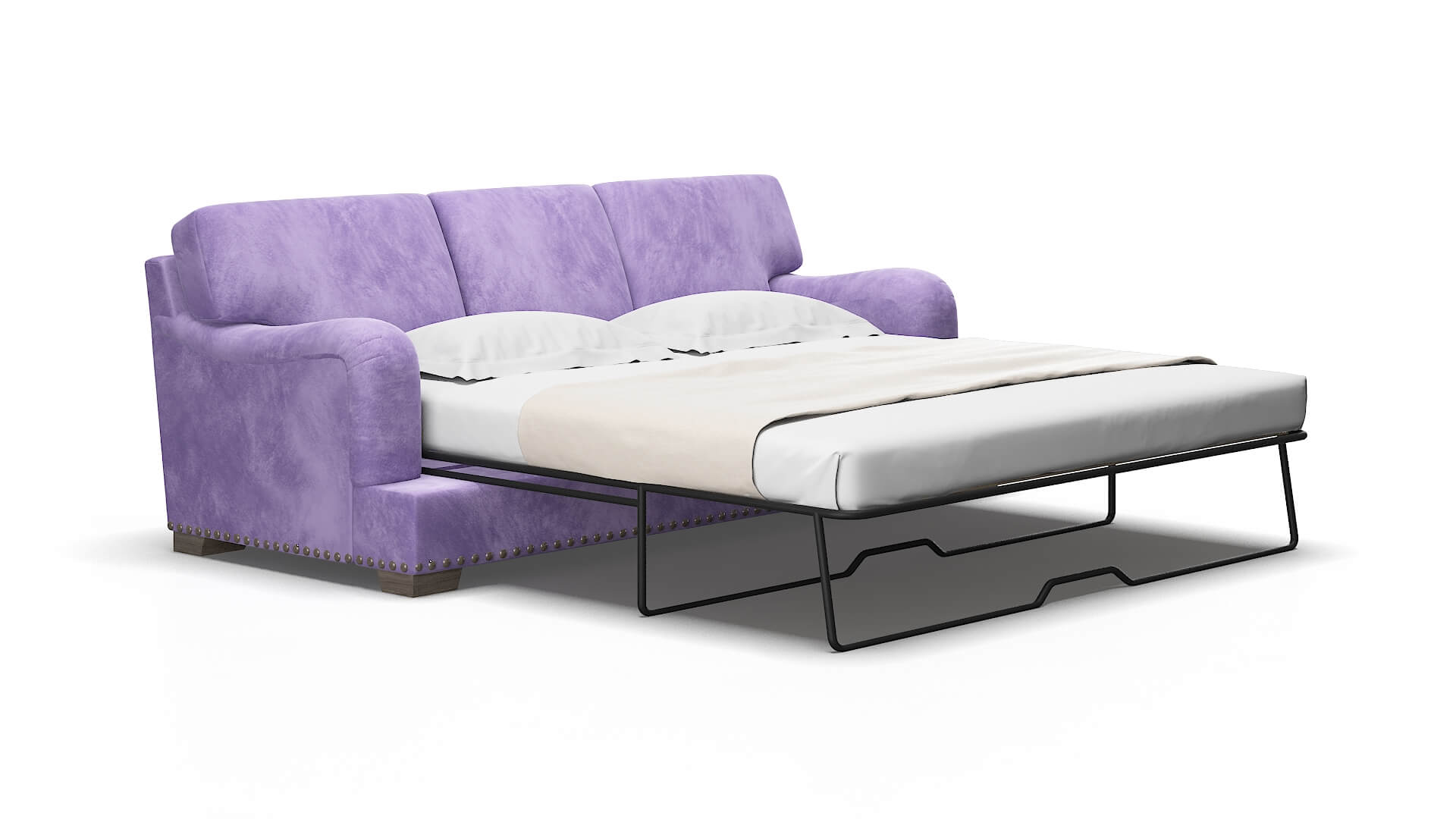 Brighton Royale lavender Sofa sleeper Espresso Legs  2