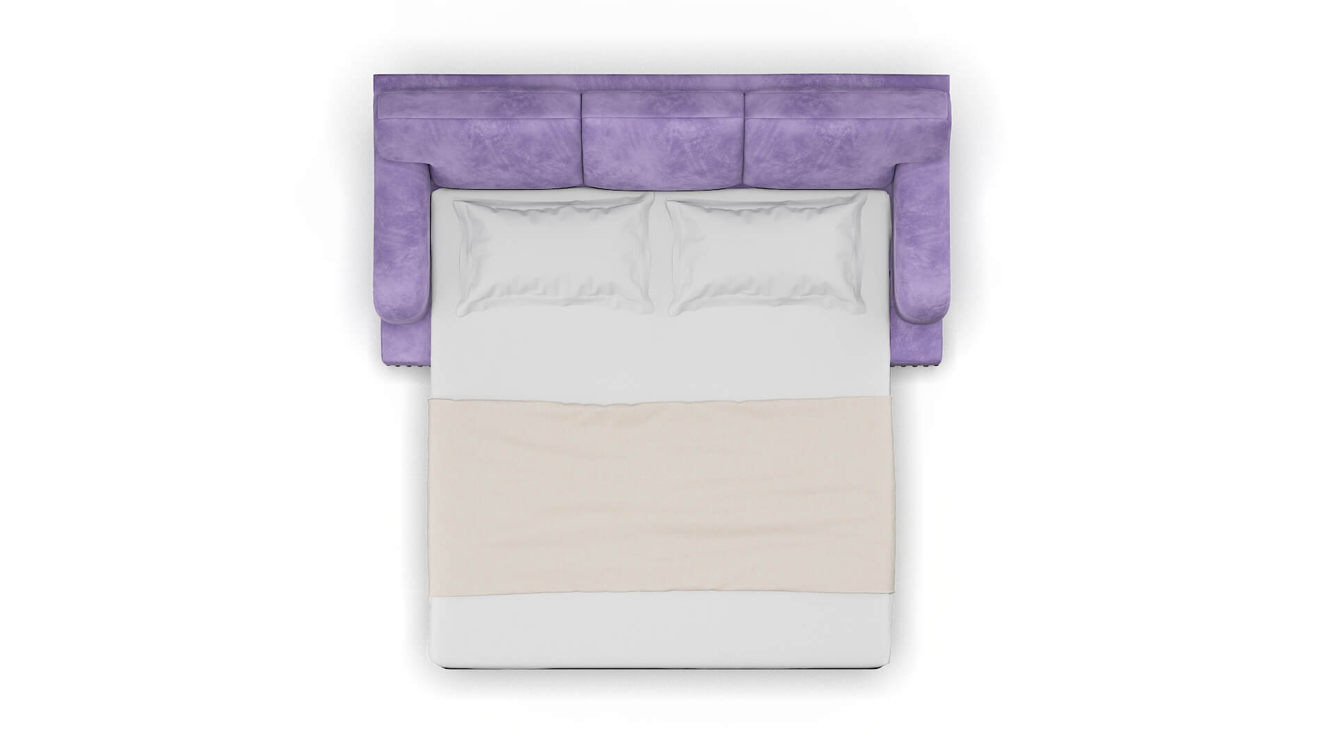 Brighton Royale Lavender Sofa Sleeper Espresso legs 3