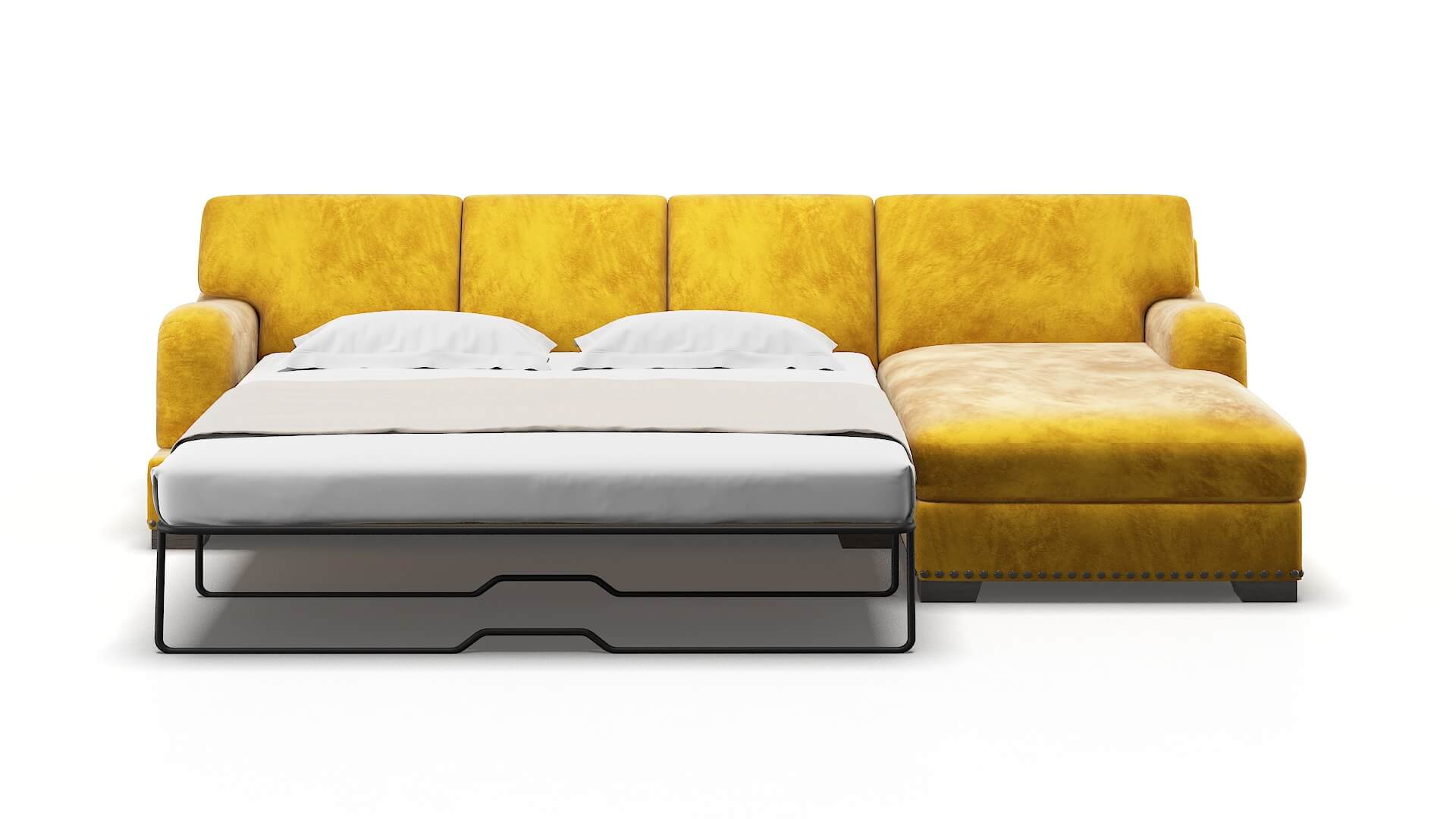 Brighton Royale Marigold Panel Sleeper Espresso legs 1