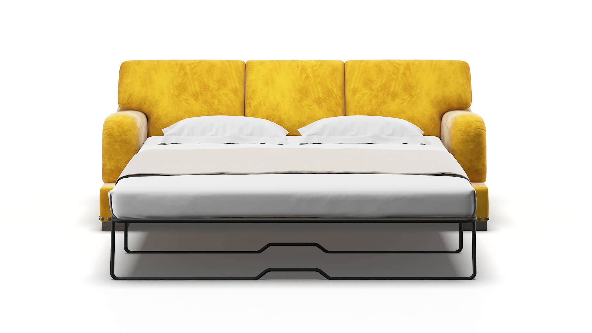 Brighton Royale Marigold Sofa Sleeper Espresso legs 1