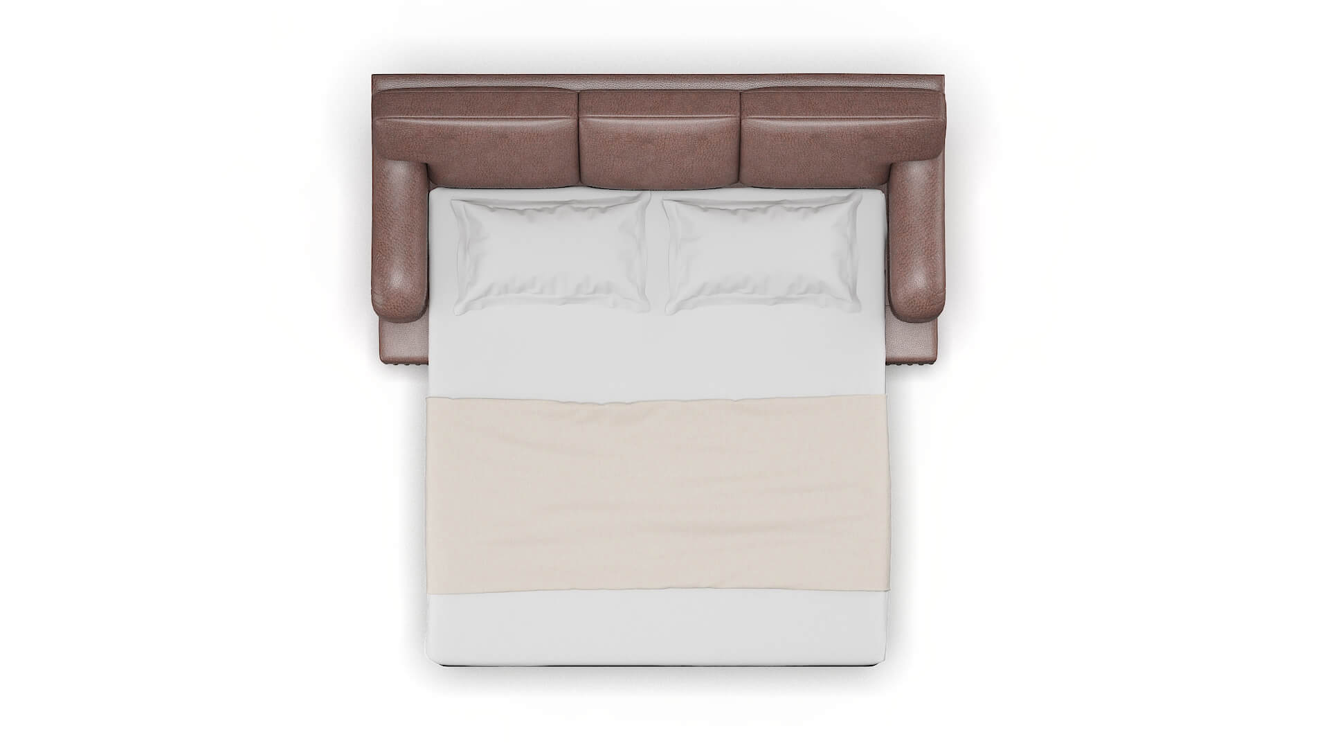 Brighton Royale Mocha Sofa Sleeper Espresso legs 3