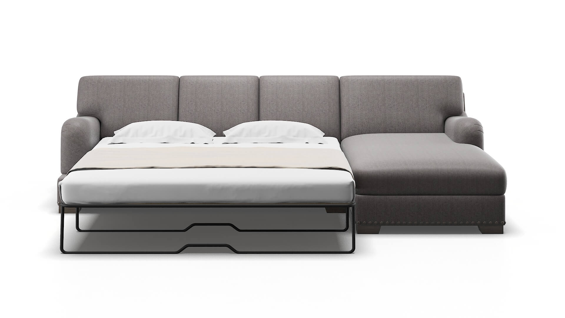 Brighton Sasha Granite Panel Sleeper Espresso legs 1