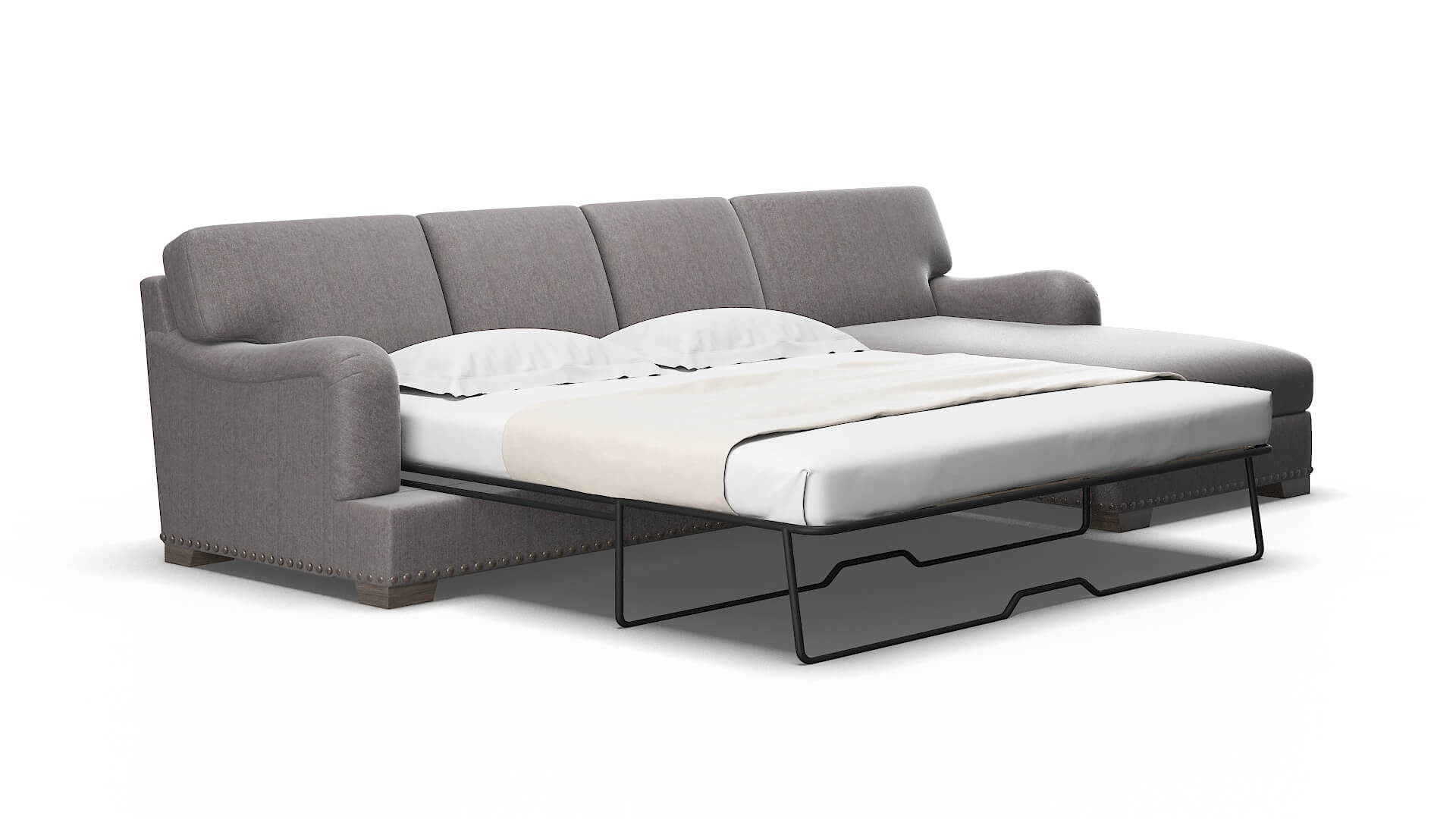 Brighton Sasha granite Panel sleeper Espresso Legs  2