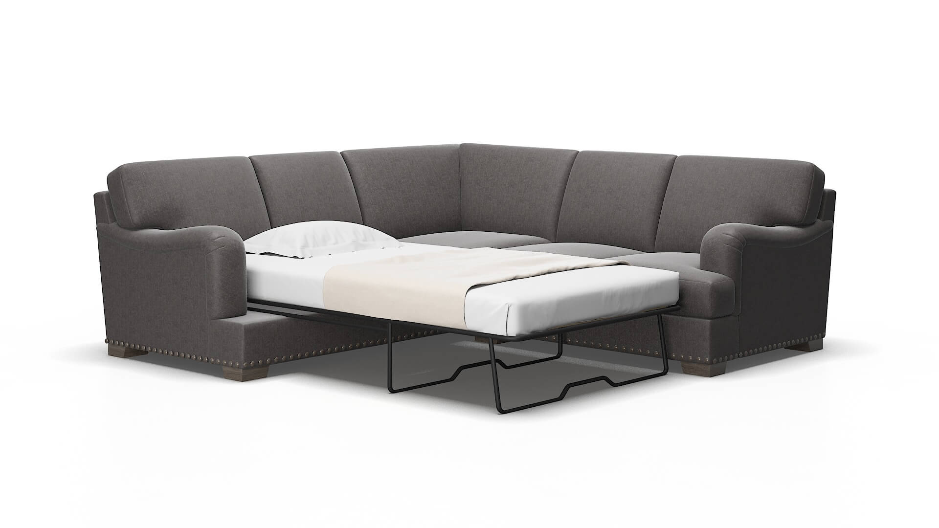 Brighton Sasha Grey Sectional Sleeper 2