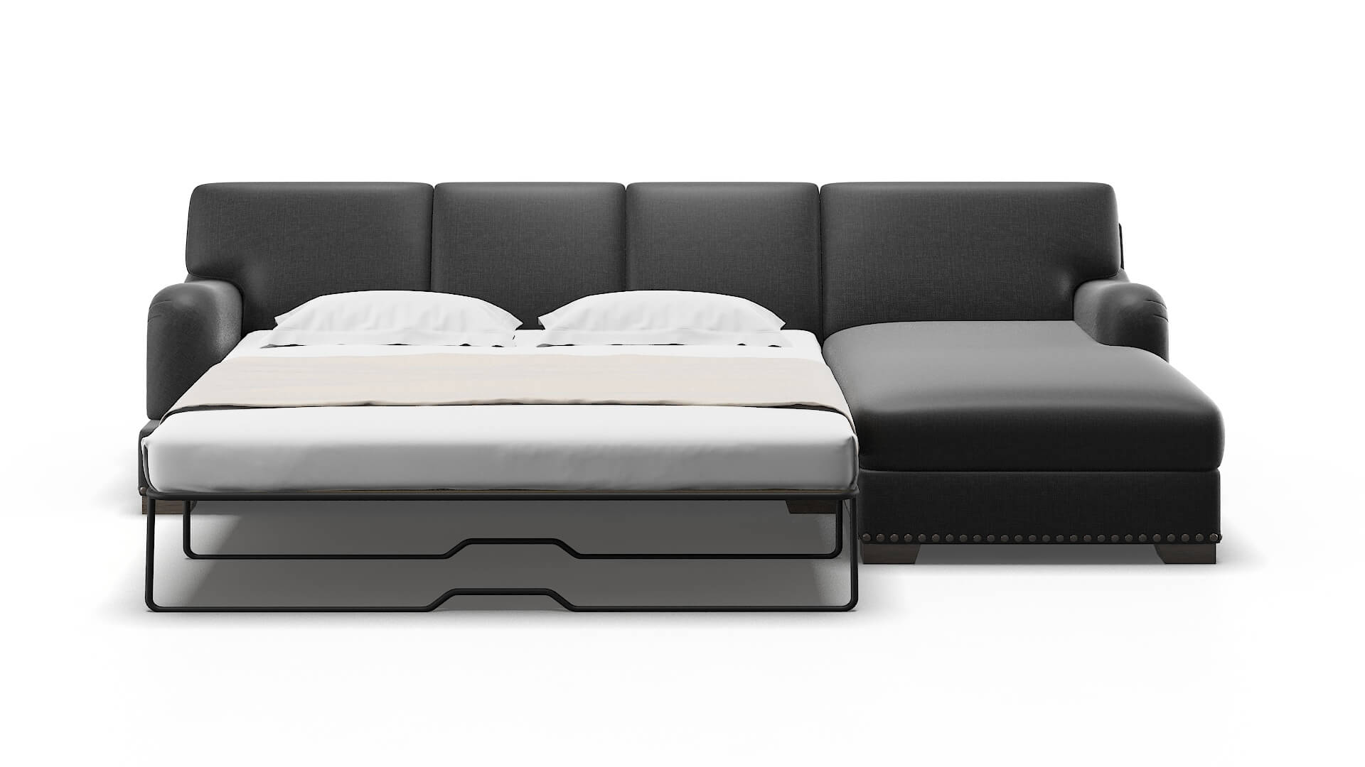 Brighton Sosoftness 54 Panel Sleeper Espresso legs 1