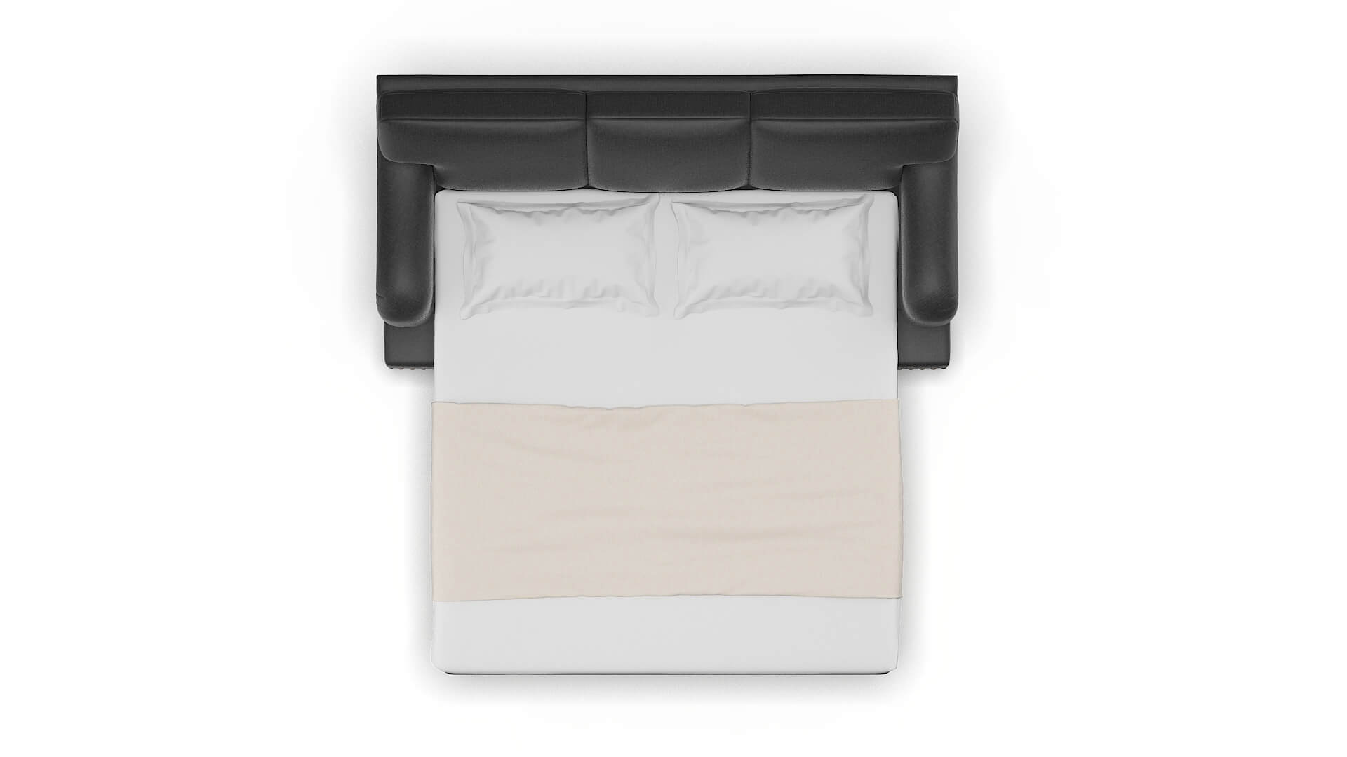 Brighton Sosoftness 54 Sofa Sleeper Espresso legs 3