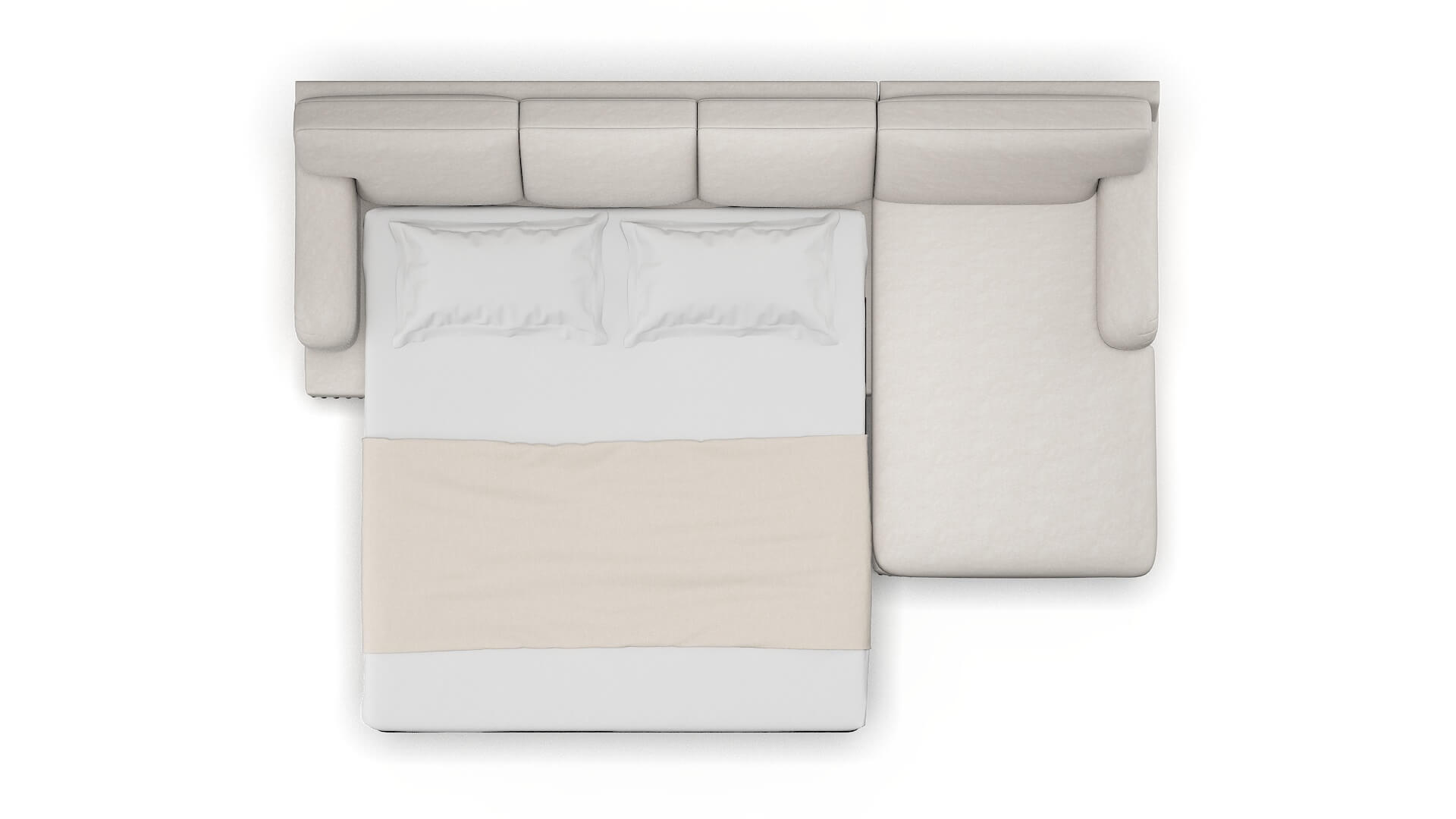 Brighton Suave Dove Panel Sleeper Espresso legs 3