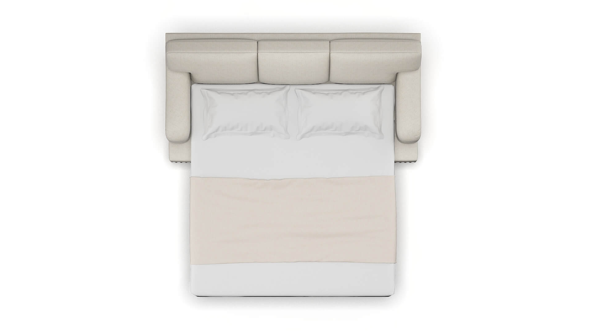 Brighton Terrain Natural Sofa Sleeper Espresso legs 3