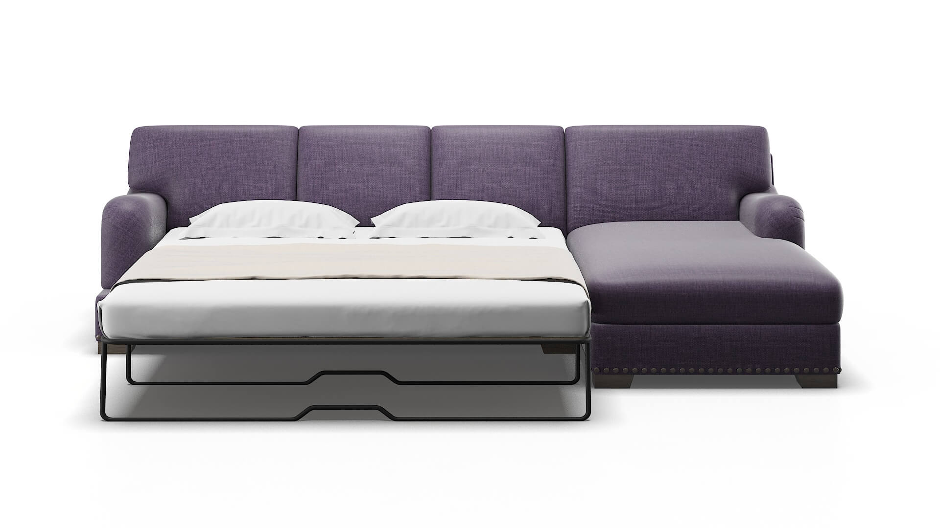 Brighton Tess Blackberry Panel Sleeper Espresso legs 1