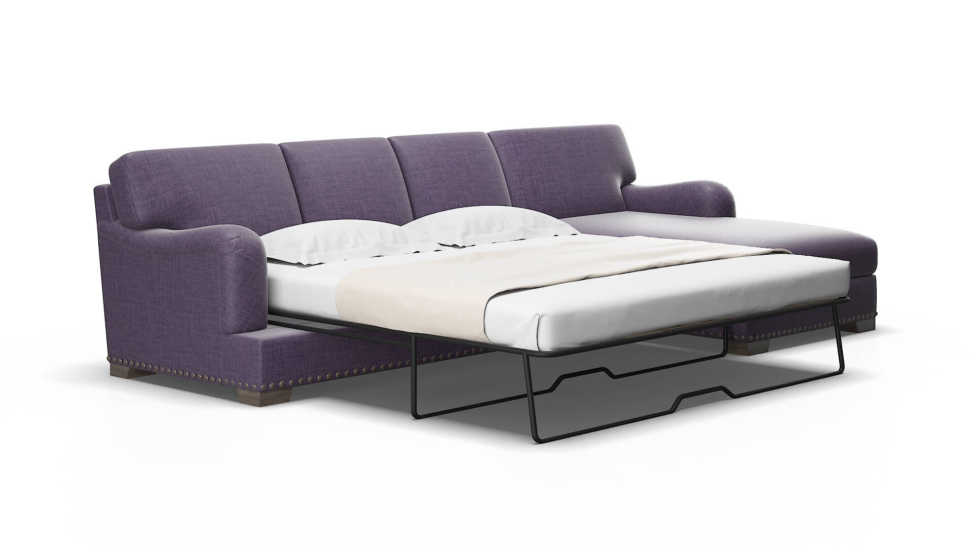 Brighton Tess blackberry Panel sleeper Espresso Legs  2