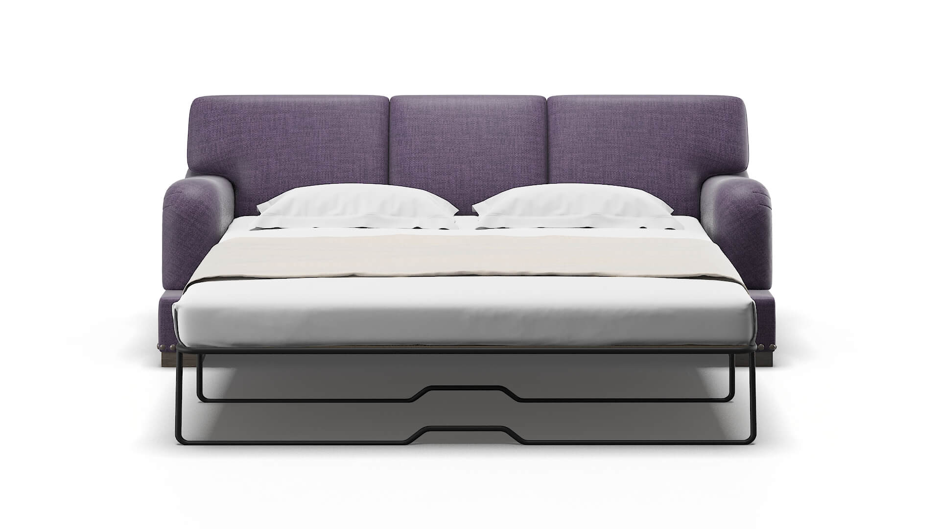 Brighton Tess Blackberry Sofa Sleeper Espresso legs 1