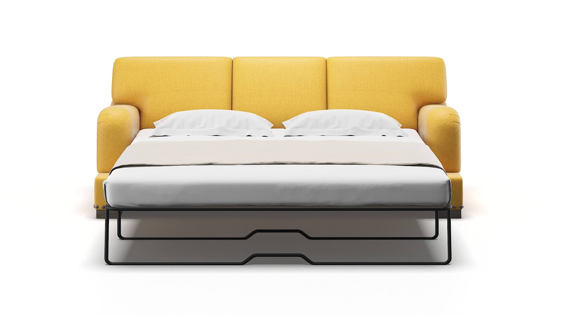 Brighton Tess Turmeric Sofa Sleeper Espresso legs 1