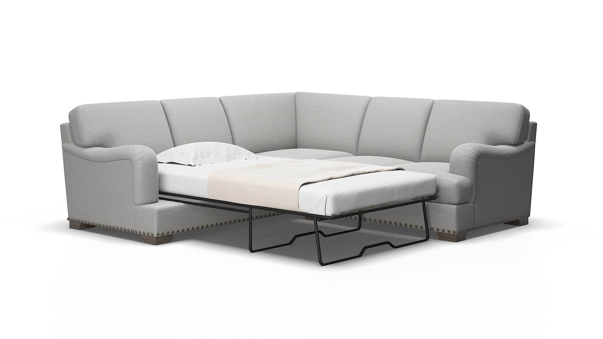 Brighton Urban_d Pepper Sectional Sleeper Espresso legs 2