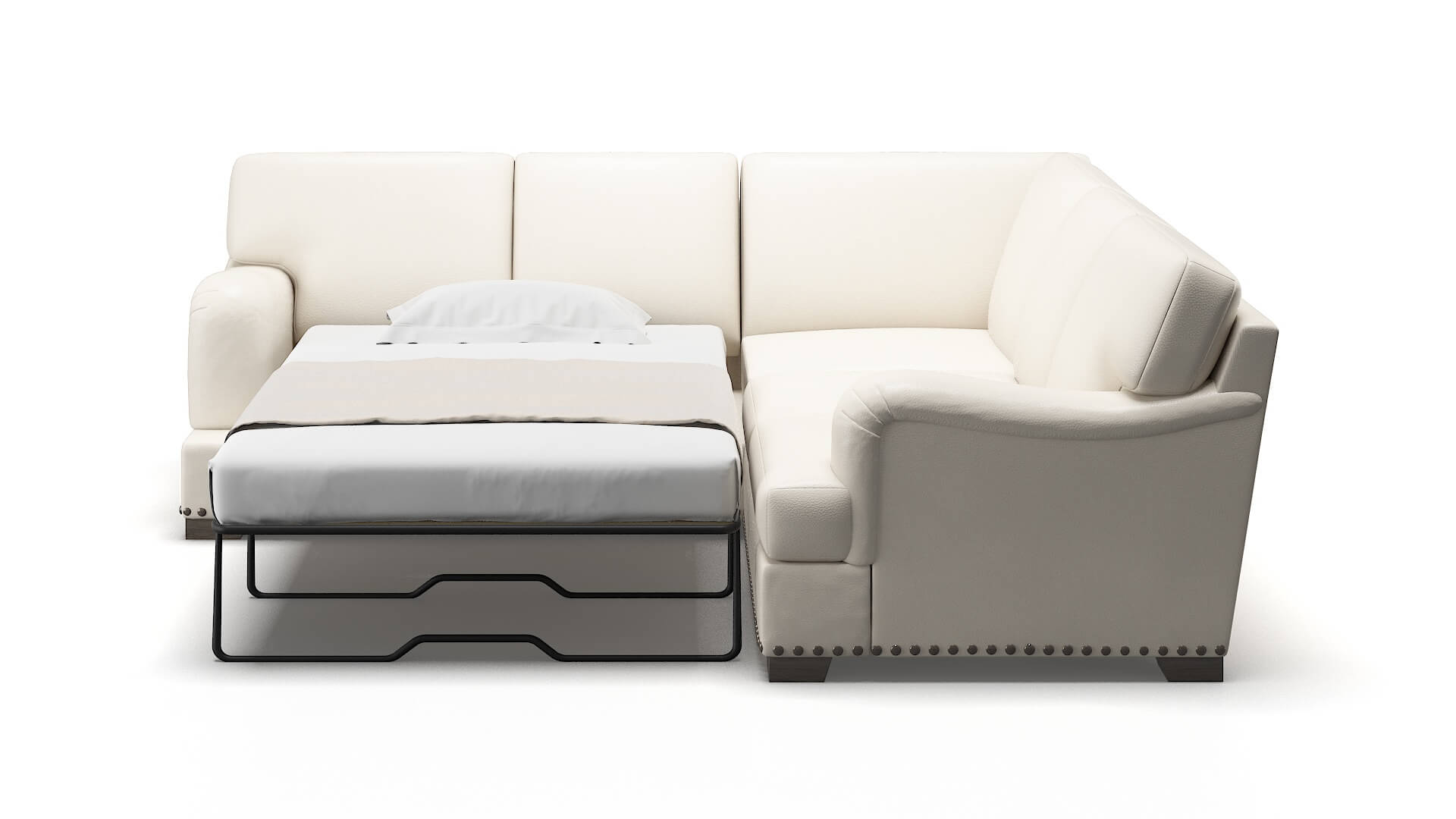 Brighton Urban_d Snow Sectional Sleeper Espresso legs 1