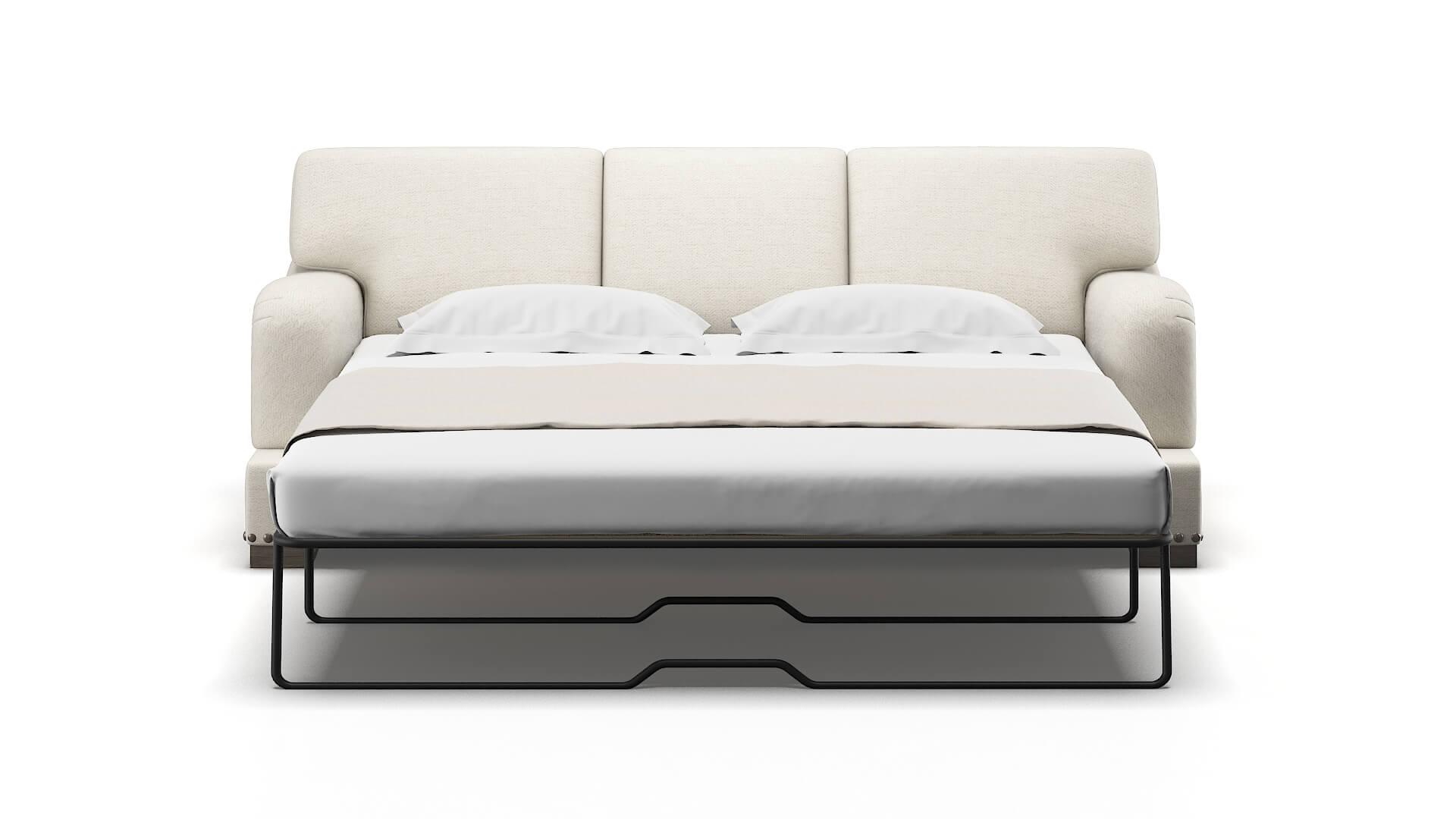 Brighton Venus Cream Sofa Sleeper Espresso legs 1