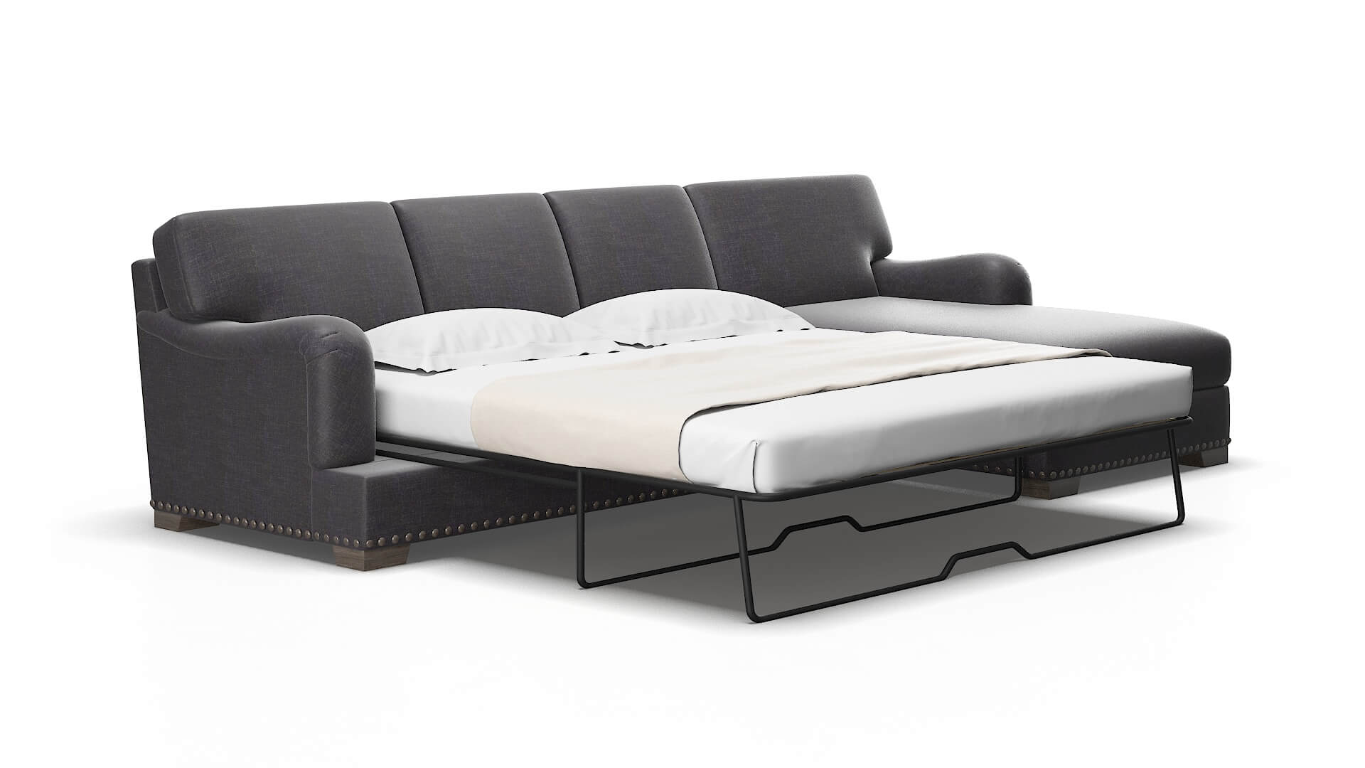 Brighton Venus onyx Panel sleeper Espresso Legs  2