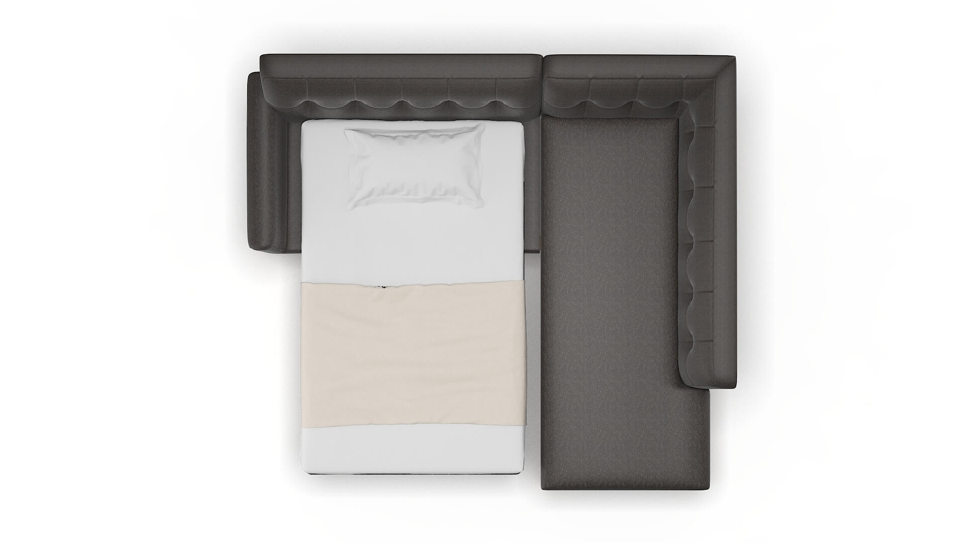 Brussels Avenger Denim Panel Sleeper Espresso legs 3