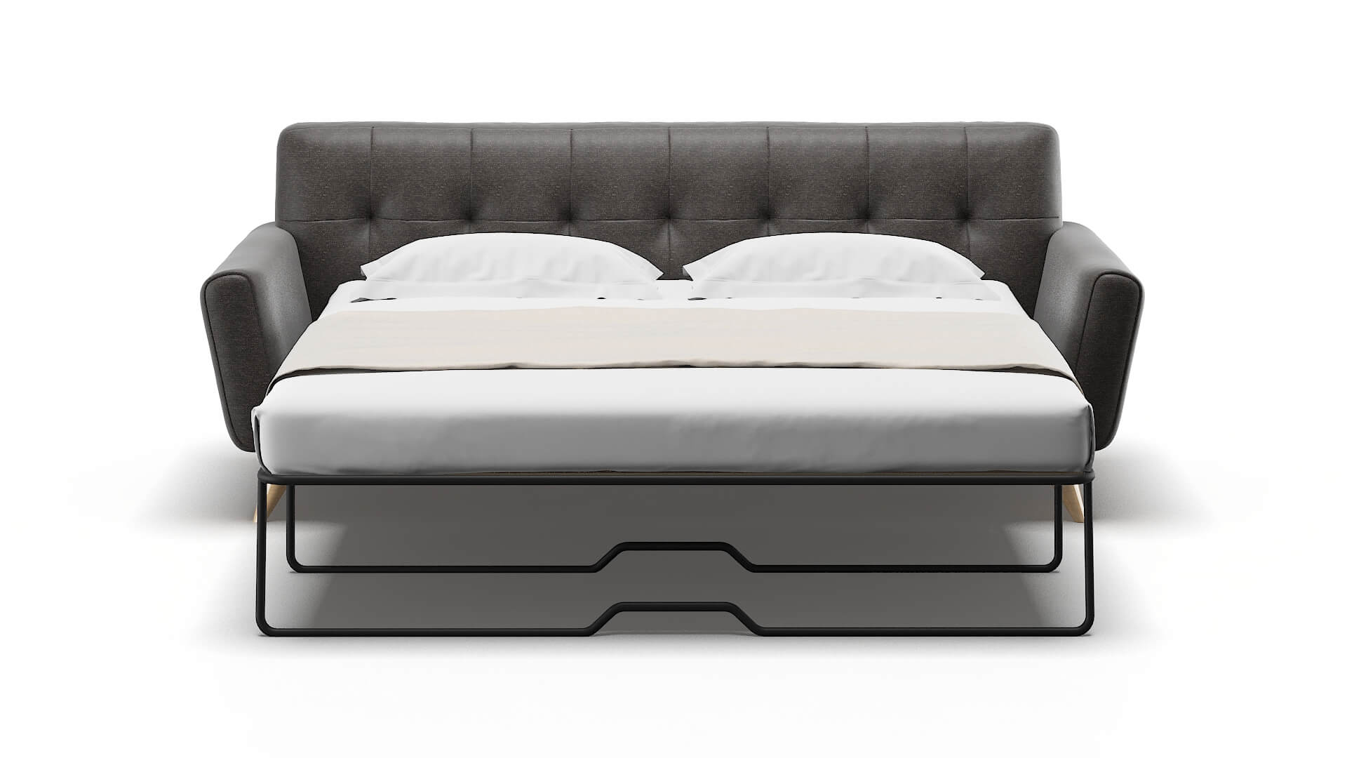 Brussels Avenger Denim Sofa Sleeper Espresso legs 1