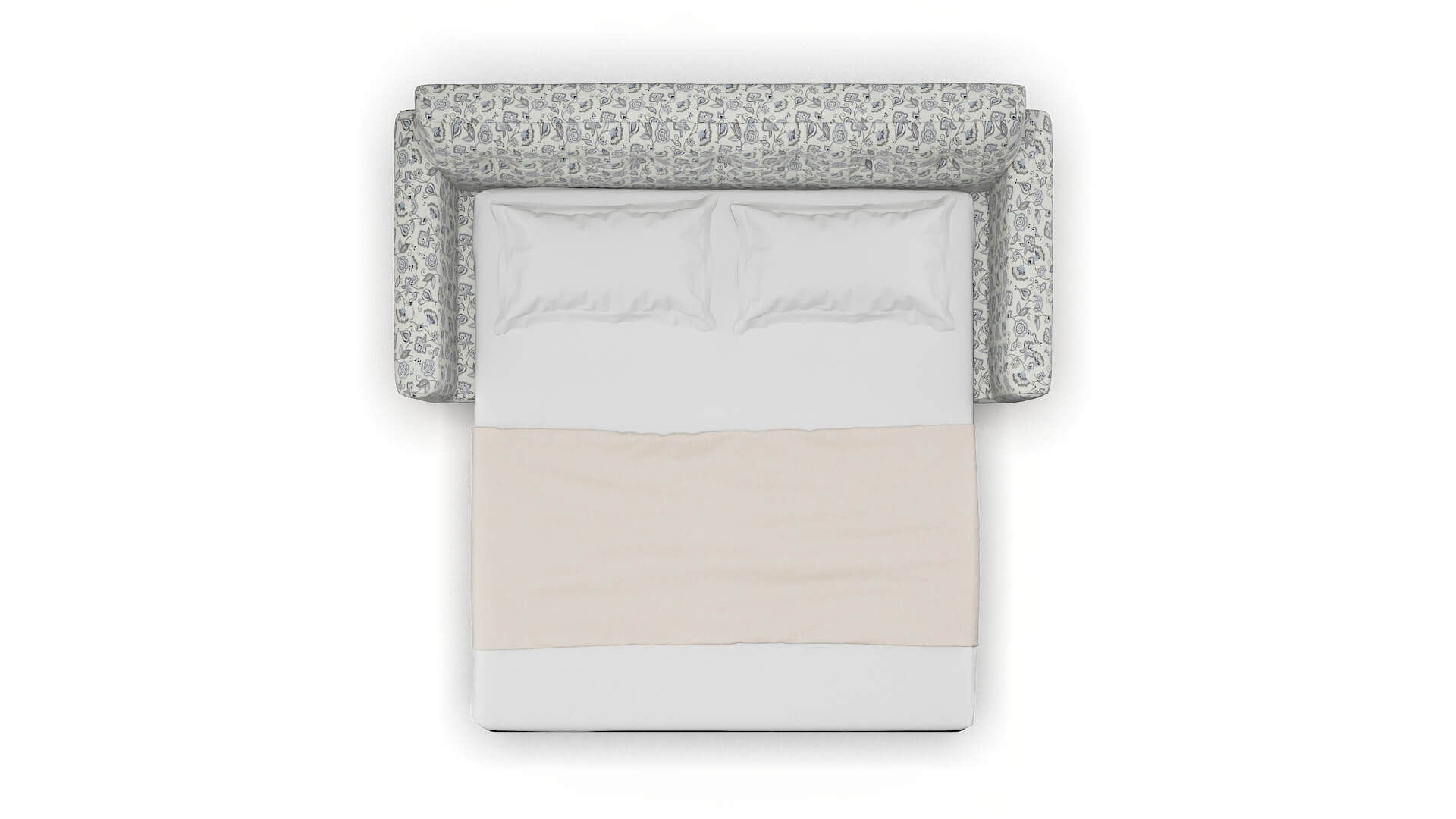 Brussels Avignon Sky Sofa Sleeper Espresso legs 3