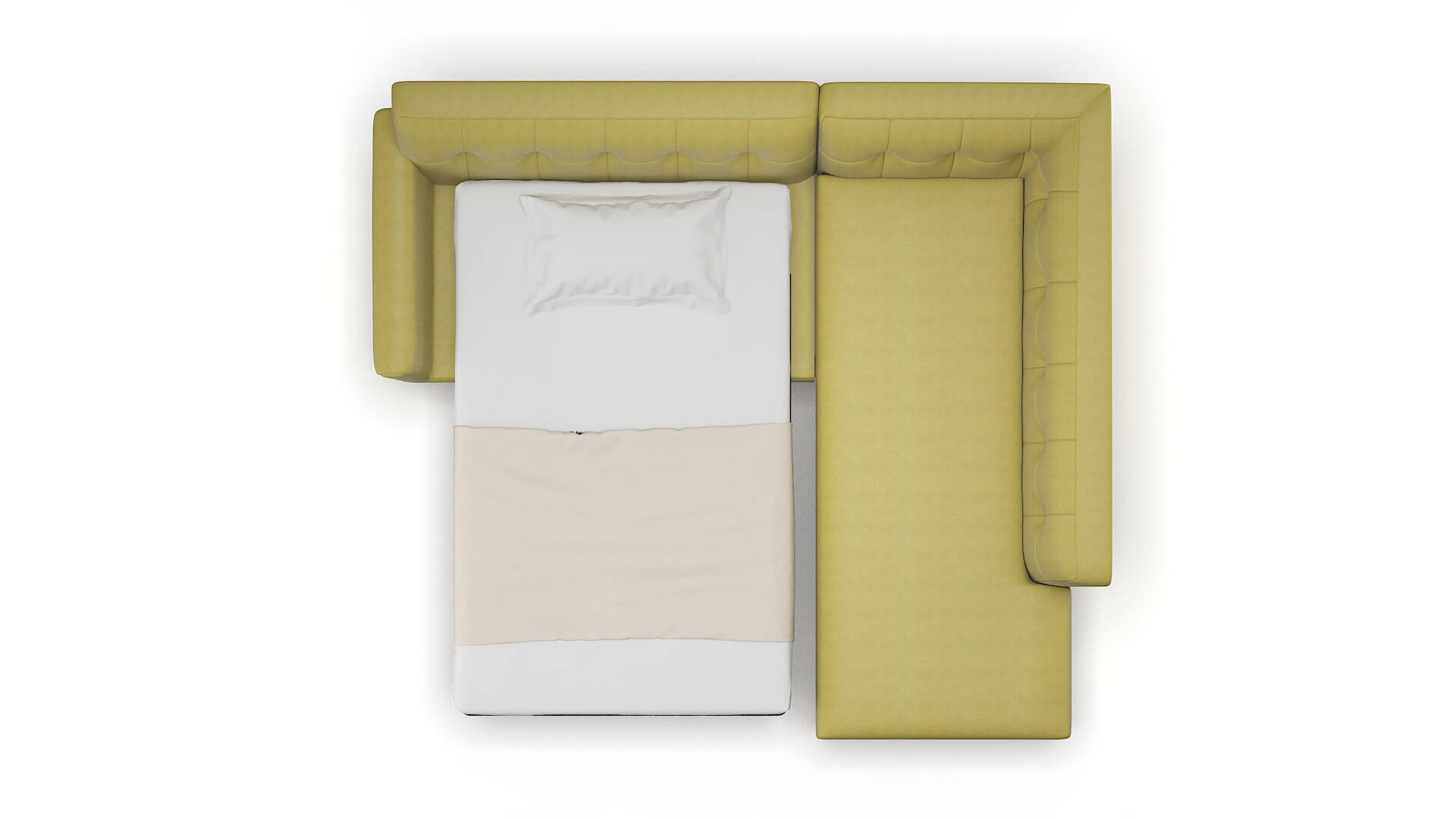 Brussels Bella Apple Panel Sleeper Espresso legs 3