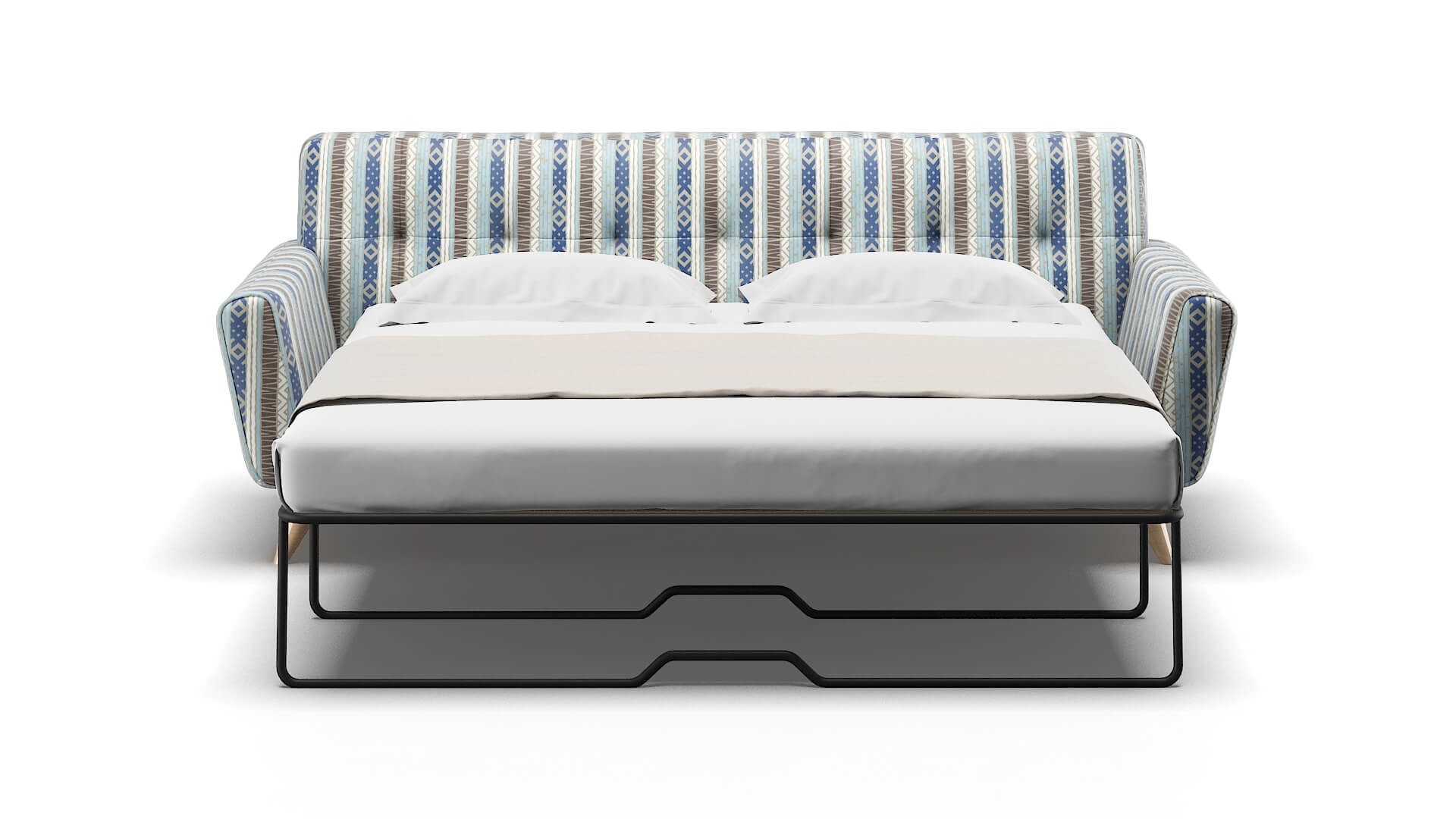 Brussels Bodhi Indigo Sofa Sleeper Espresso legs 1