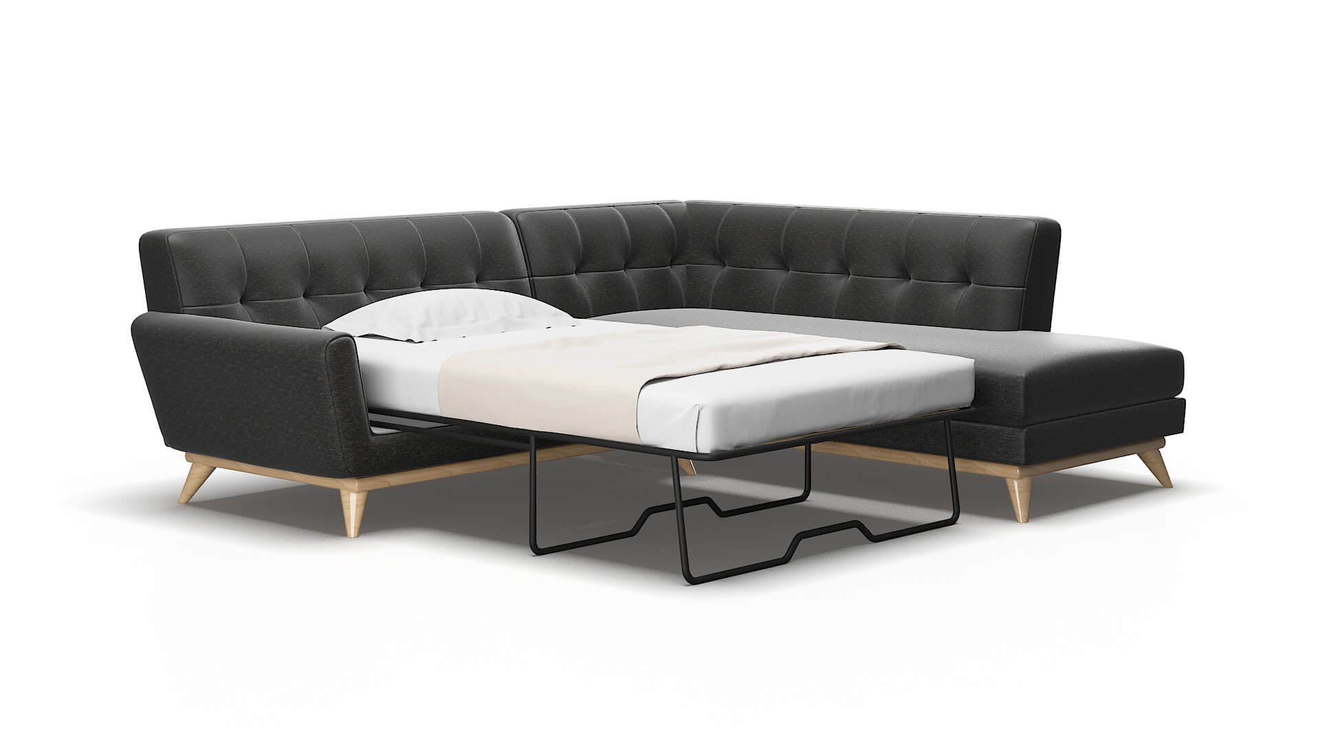 Brussels Chance-denim Panel sleeper Espresso Legs  2