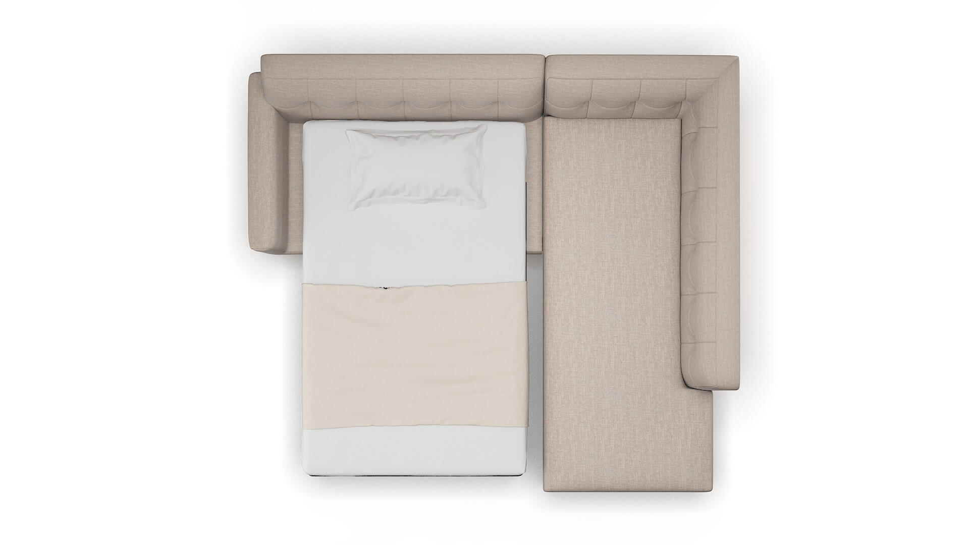 Brussels Clyde Dolphin Panel Sleeper Espresso legs 3