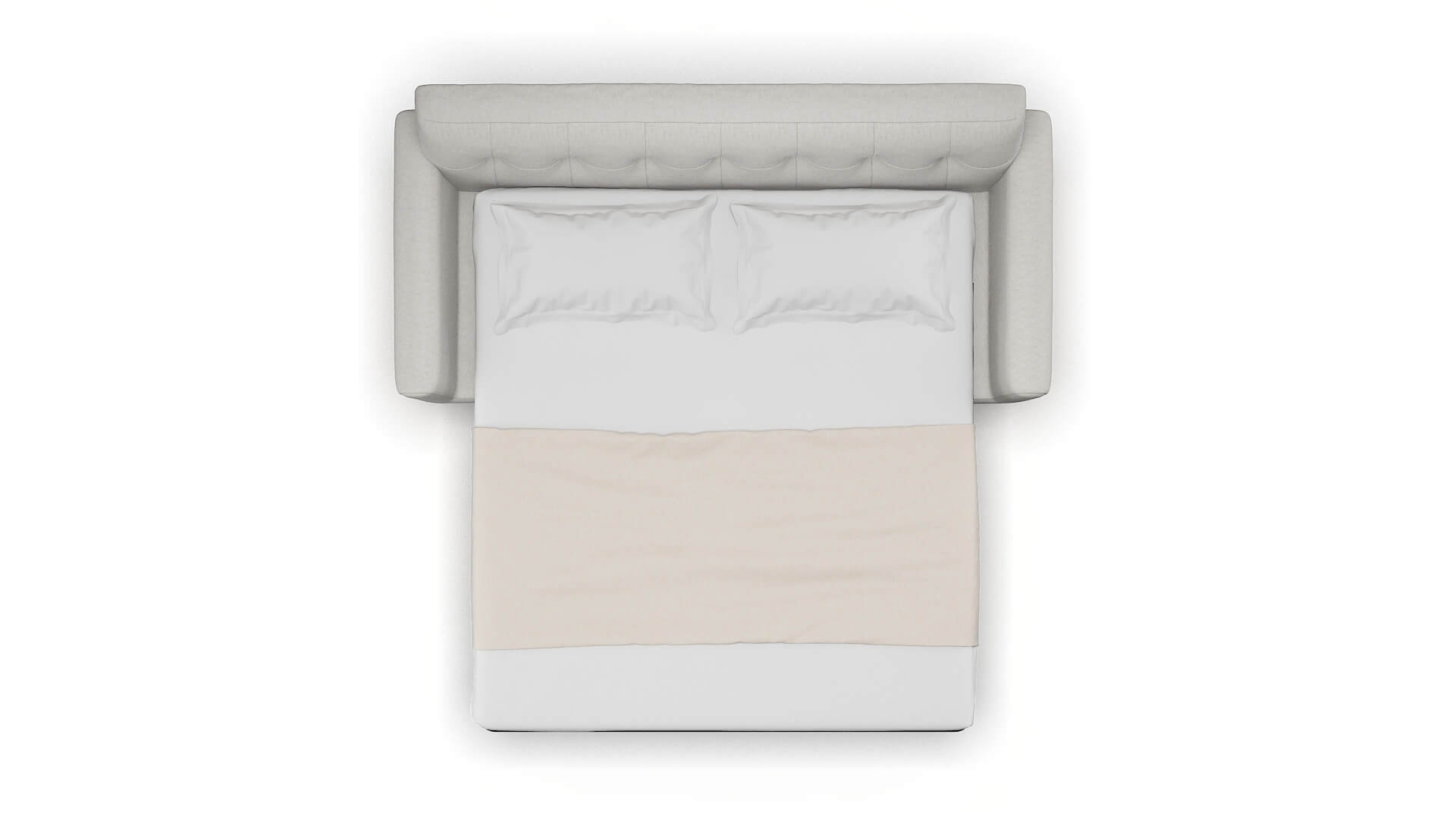 Brussels Cosmo Silver Sofa Sleeper Espresso legs 3