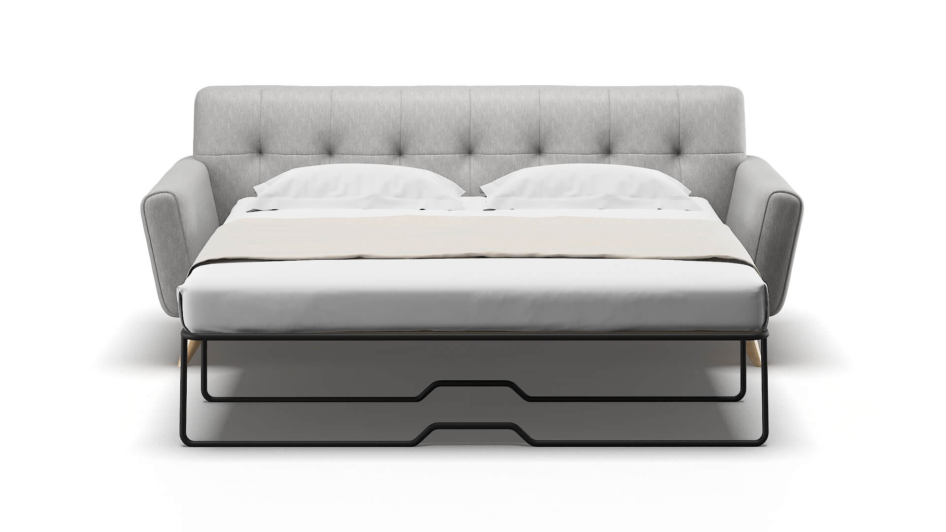 Brussels Cosmo Steel Sofa Sleeper Espresso legs 1