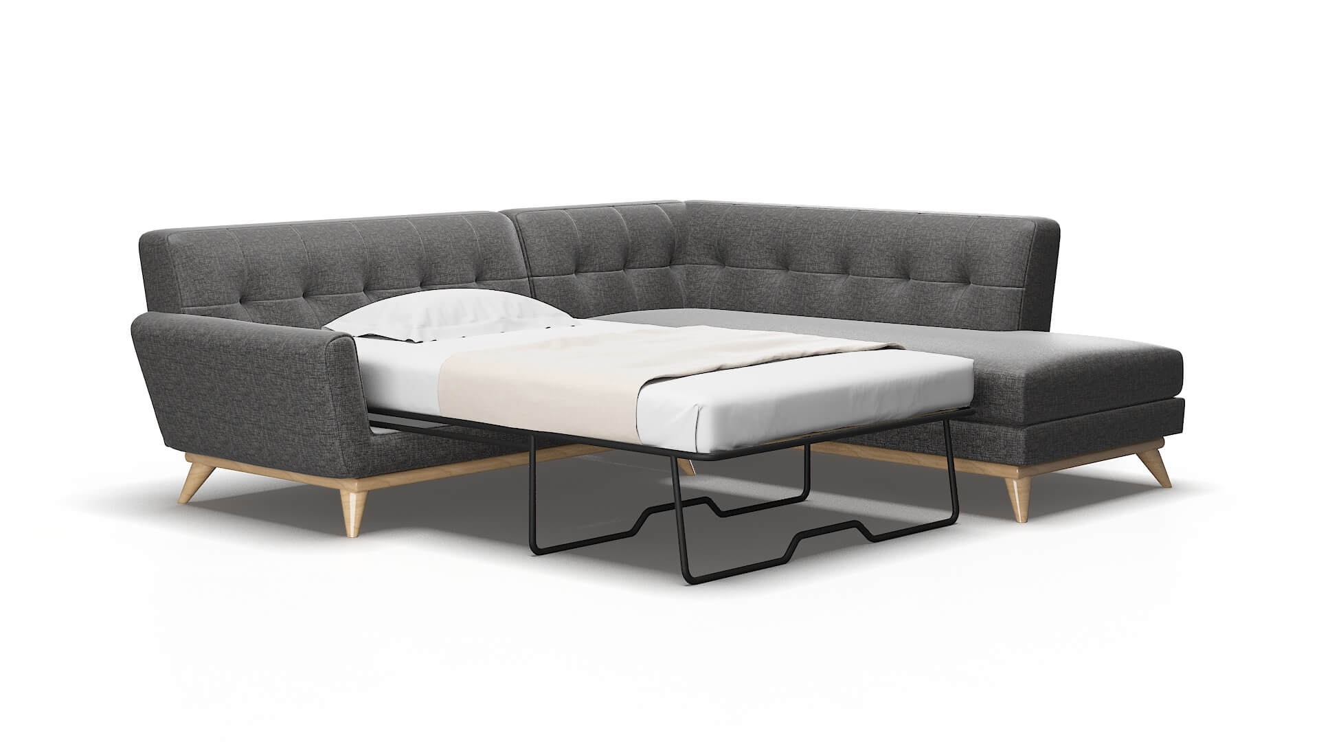 Brussels Curious Eclipse Panel Sleeper Espresso legs 2