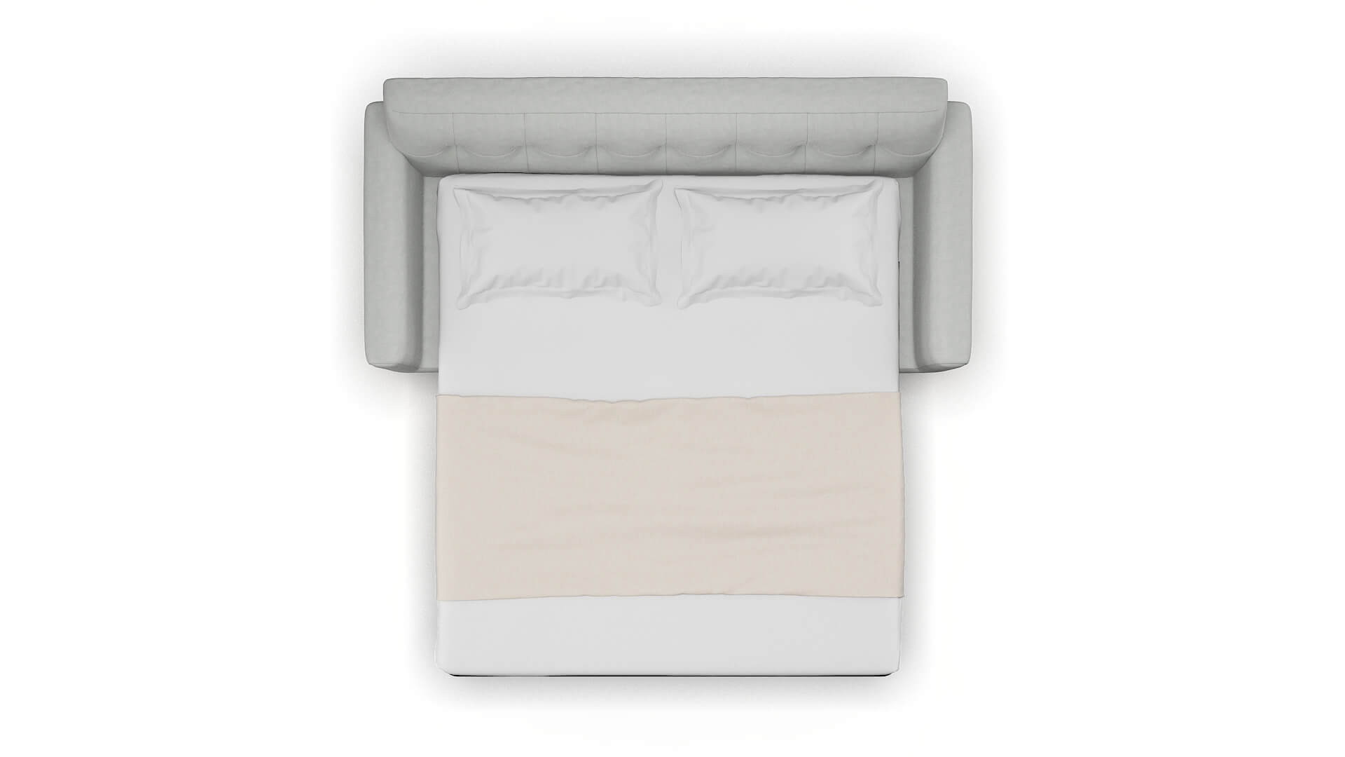 Brussels Dawson Platinum Sofa Sleeper Espresso legs 3