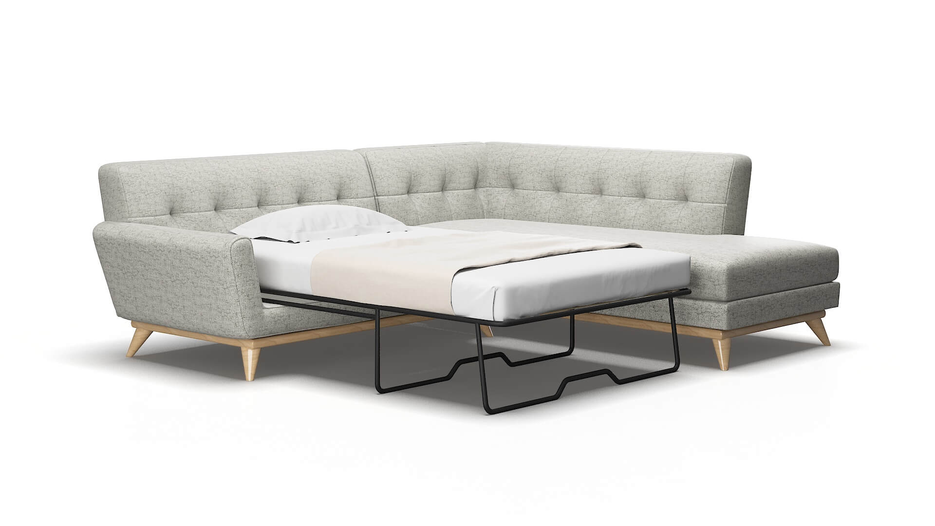 Brussels Derby ash Panel sleeper Espresso Legs  2