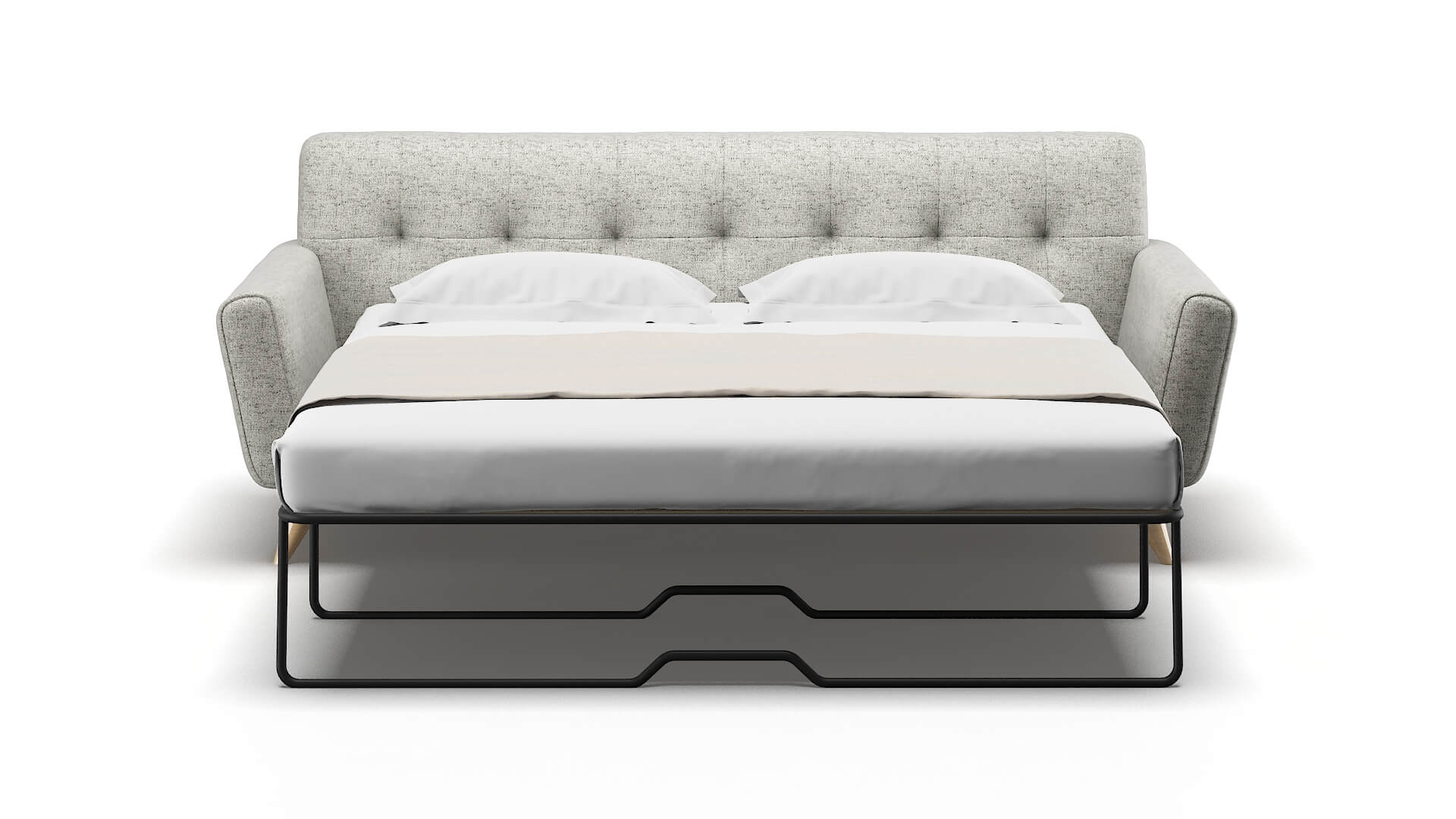 Brussels Derby Ash Sofa Sleeper Espresso legs 1