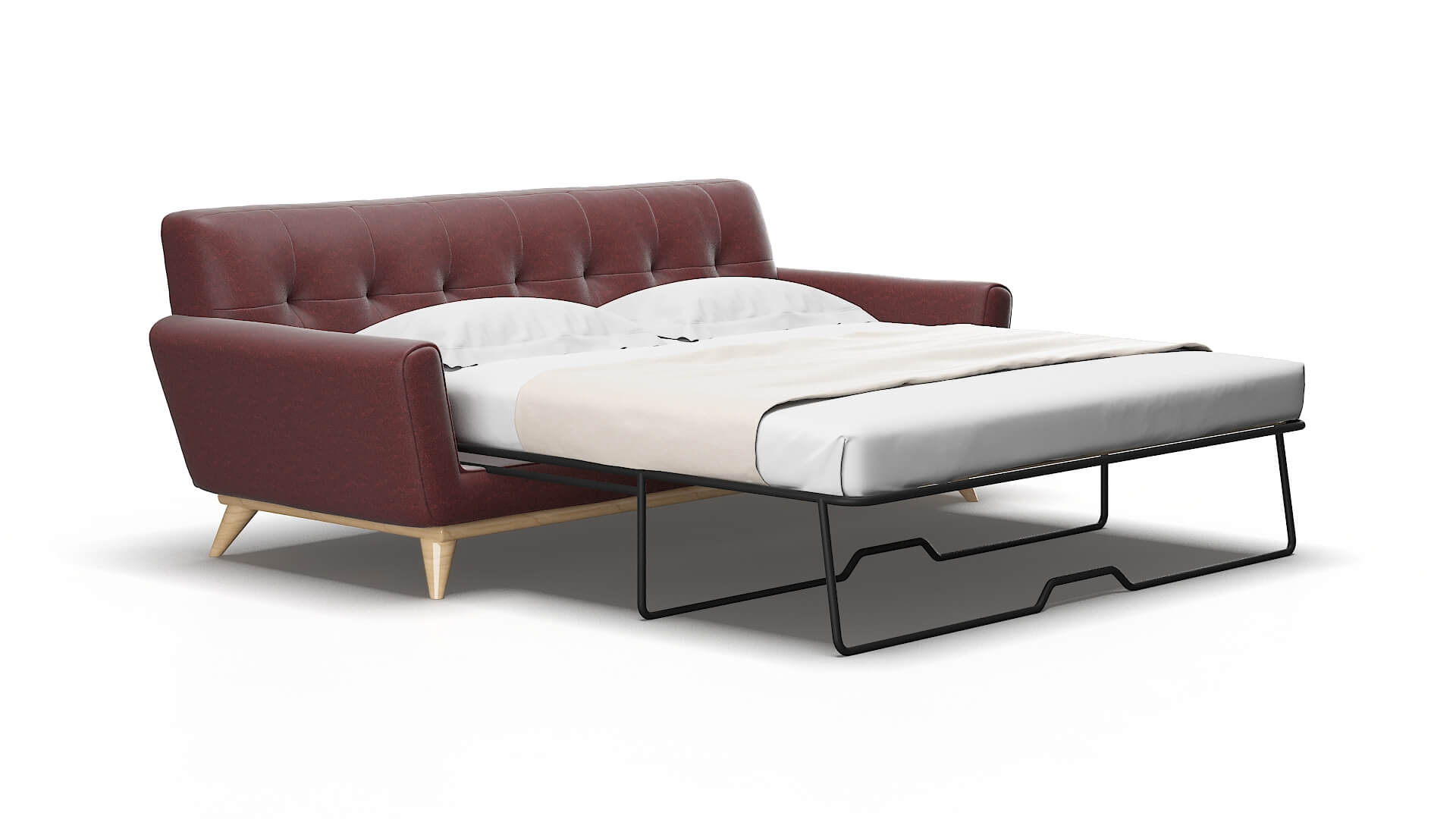 Brussels Derby Berry Sofa Sleeper Espresso legs 2