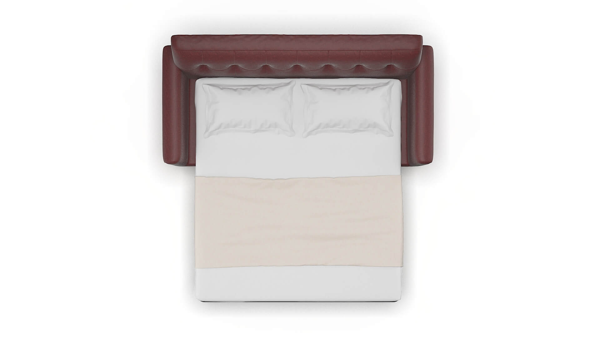 Brussels Derby Berry Sofa Sleeper Espresso legs 3