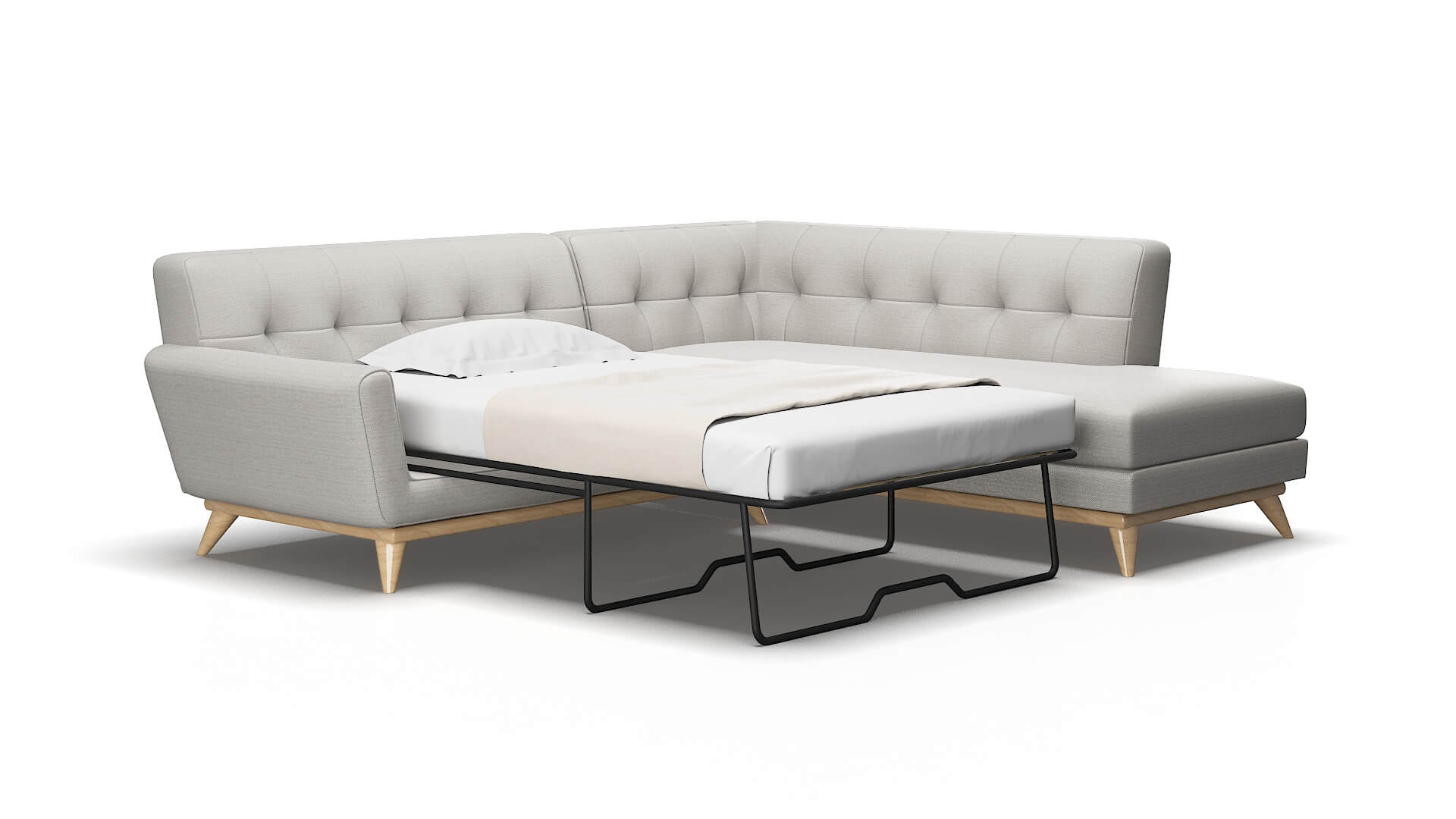 Brussels Derby Grey Panel Sleeper Espresso legs 2