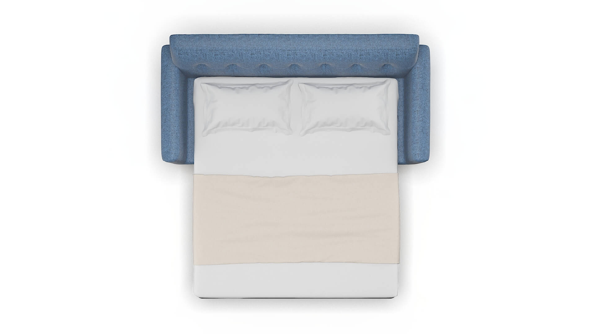 Brussels Derby Navy Sofa Sleeper Espresso legs 3