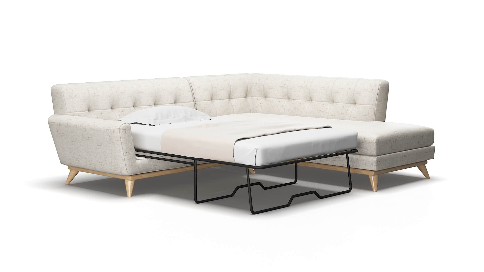 Brussels Derby taupe Panel sleeper Espresso Legs  2