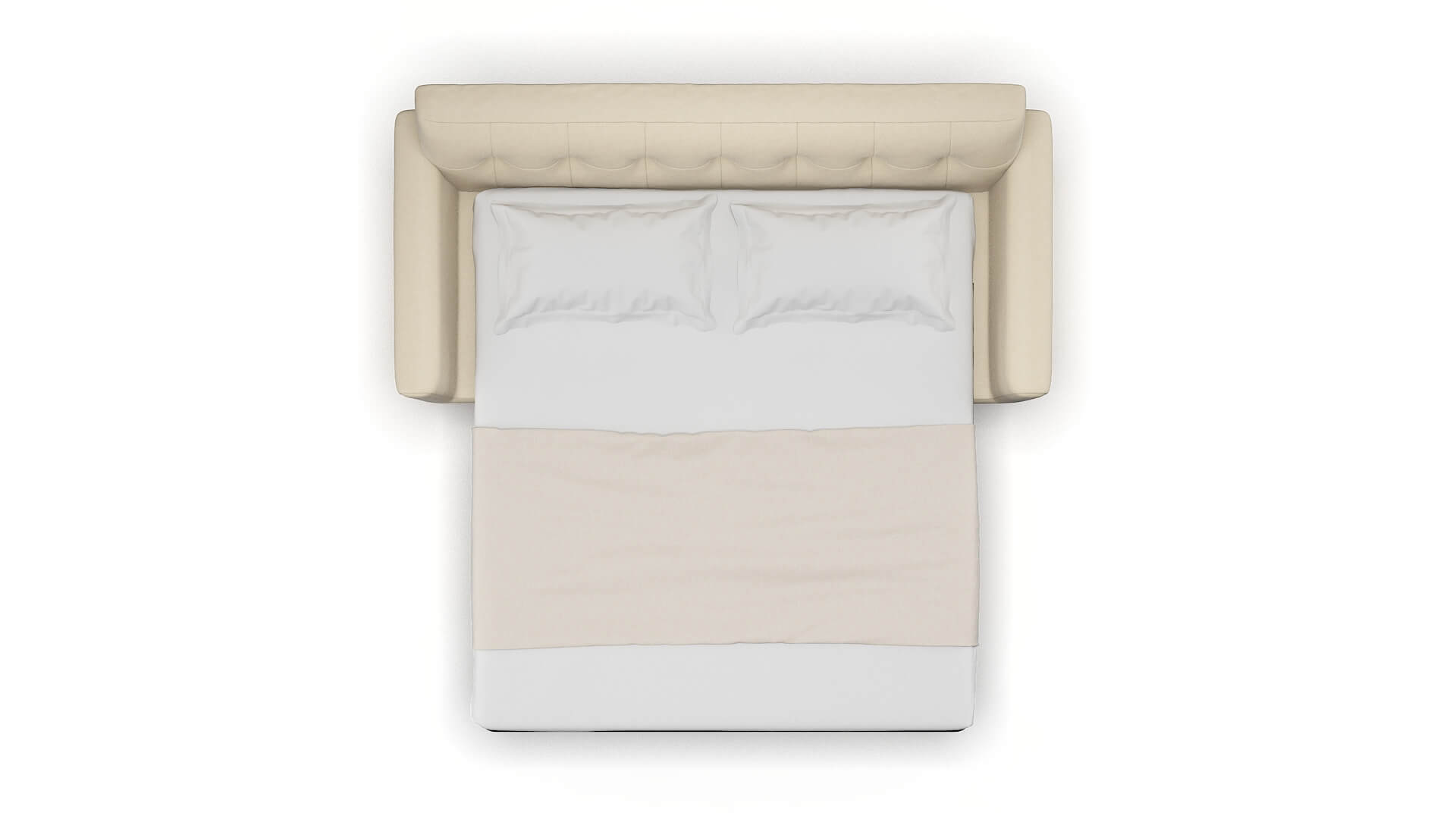 Brussels Dream_d Almond Sofa Sleeper Espresso legs 3