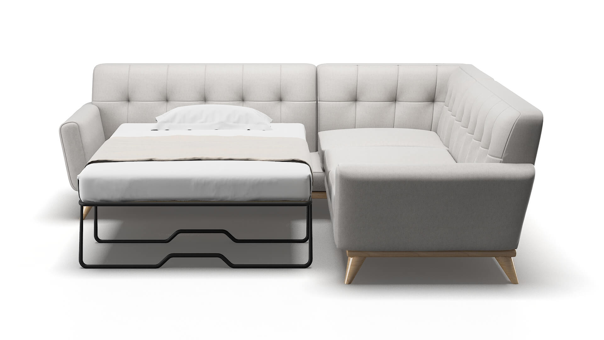 Brussels Dream_d Sterling Sectional Sleeper Espresso legs 1