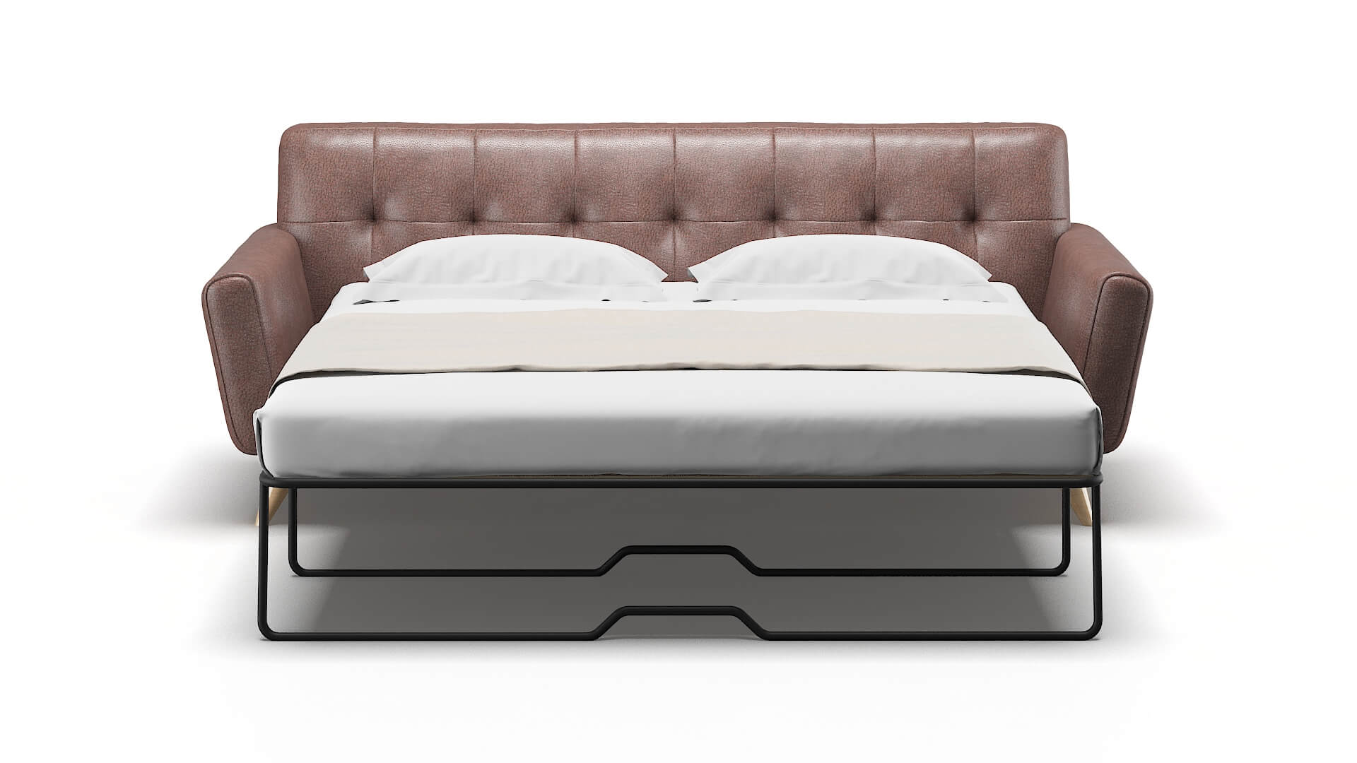 Brussels Ford Brown Sofa Sleeper Espresso legs 1