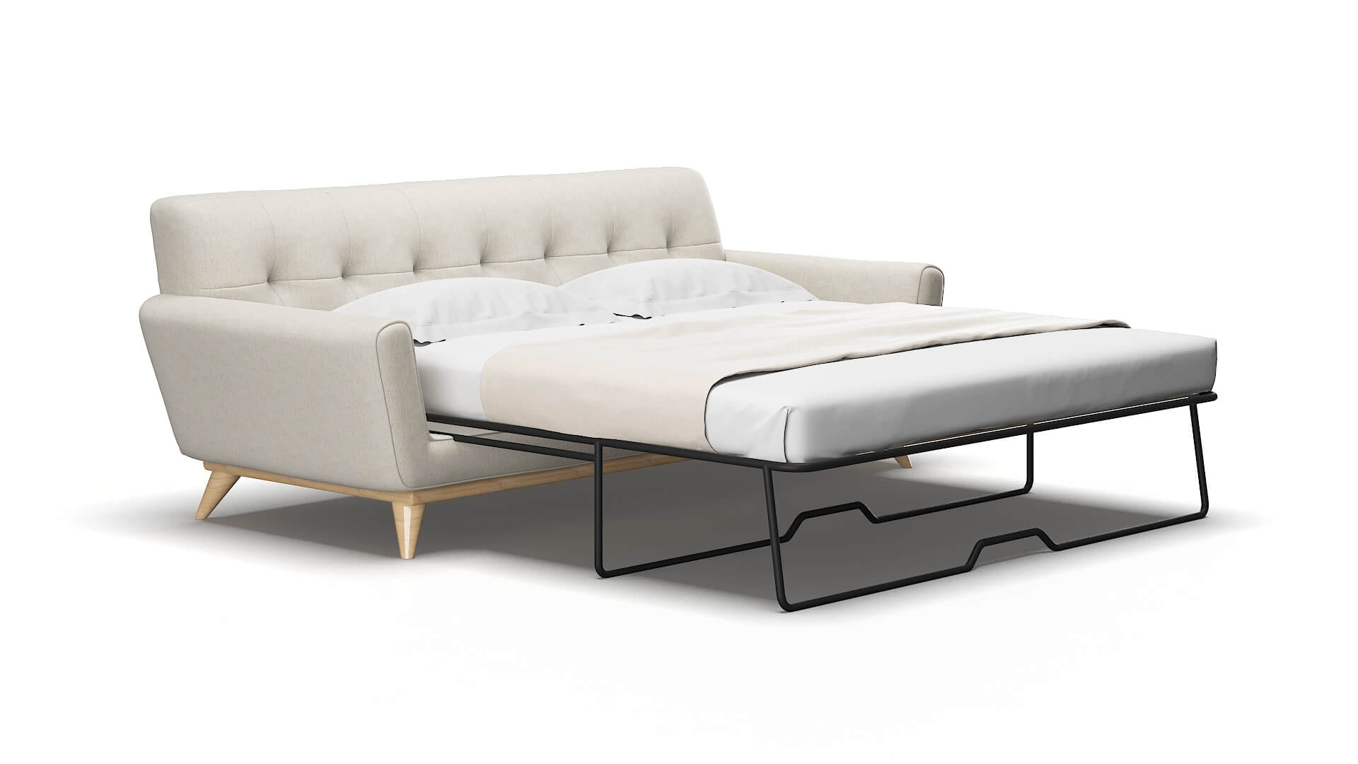 Brussels Insight Dove Sofa Sleeper Espresso legs 2
