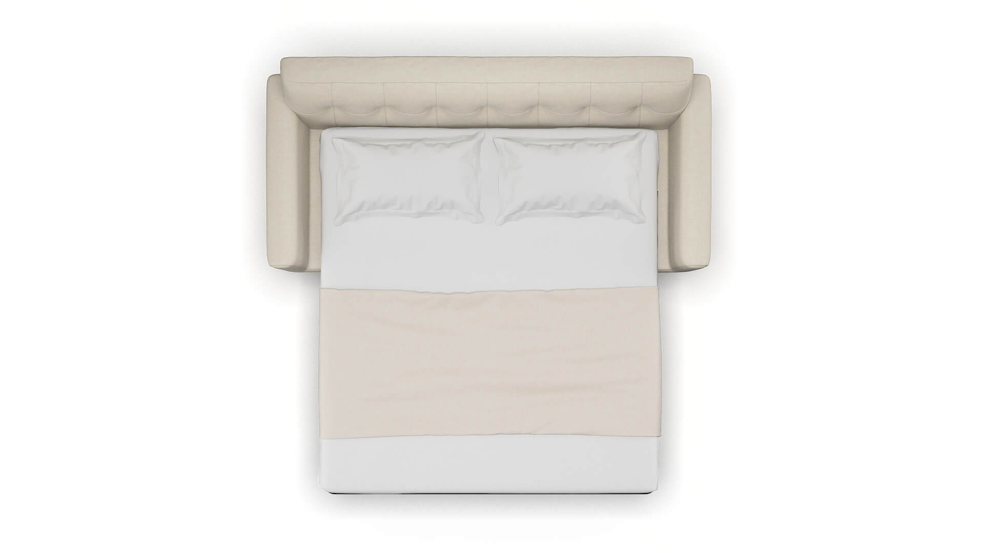 Brussels Keylargo Almond Sofa Sleeper Espresso legs 3