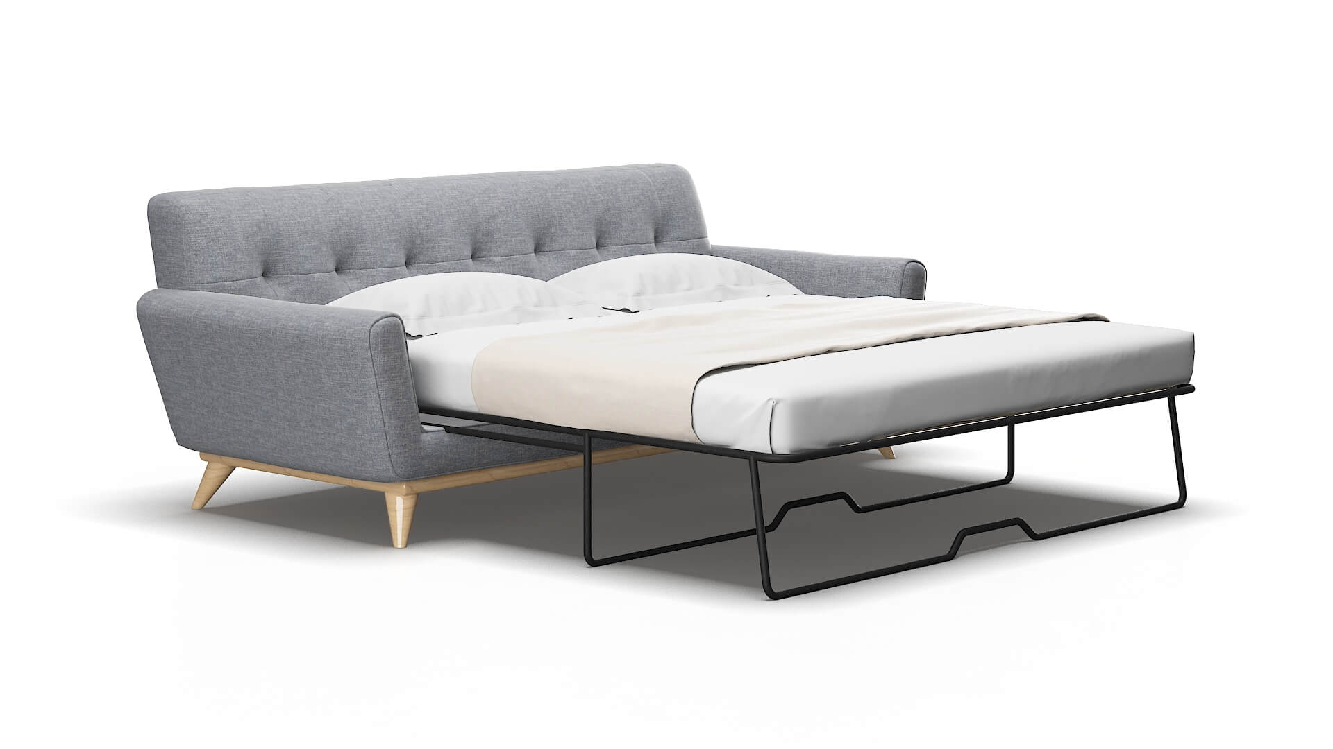 Brussels Keylargo Ash Sofa Sleeper Espresso legs 2